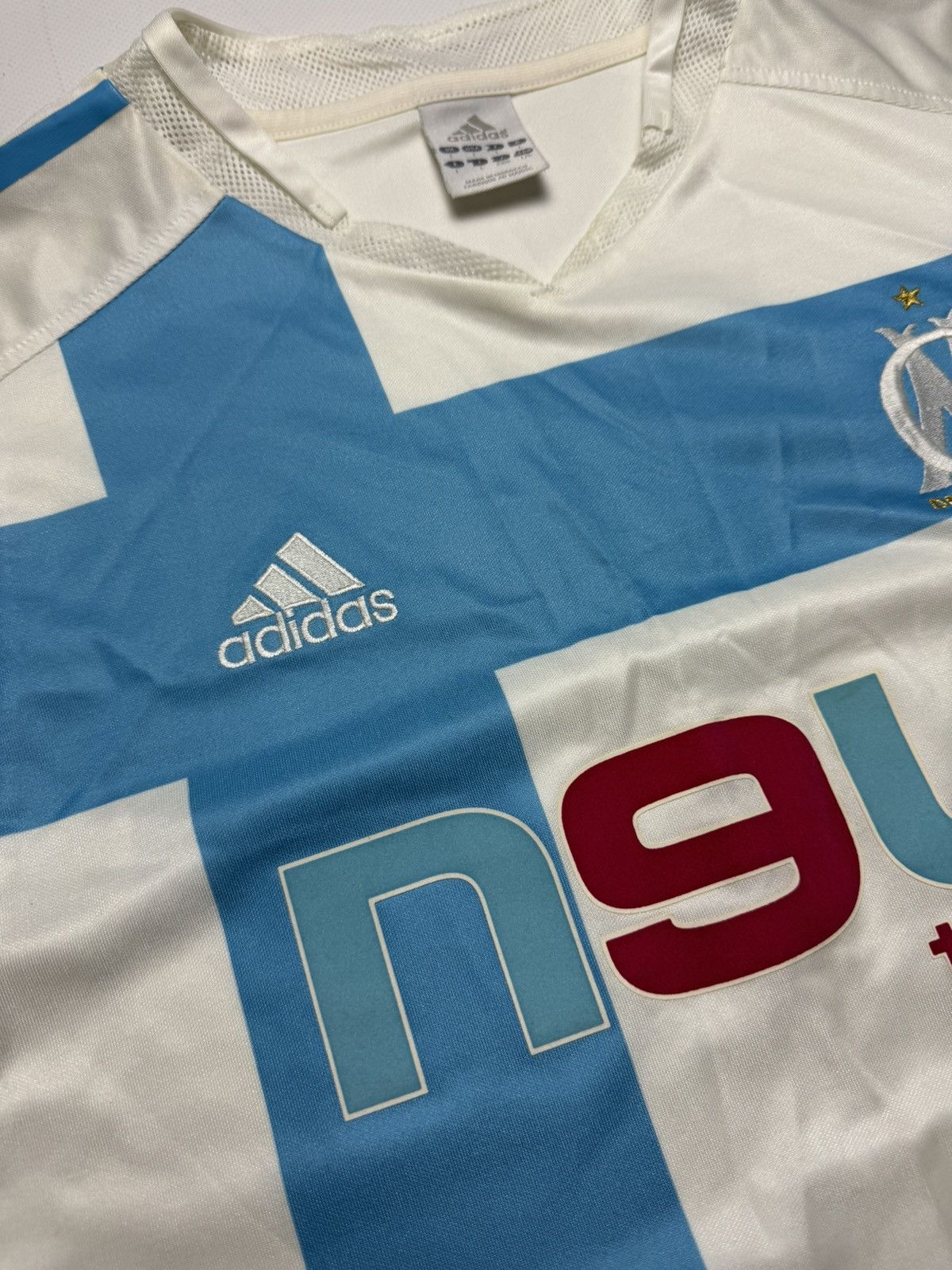 Adidas Rare vintage Adidas Olympique Marseille 2002 soccer jersey Size US L / EU 52-54 / 3 - 9 Thumbnail