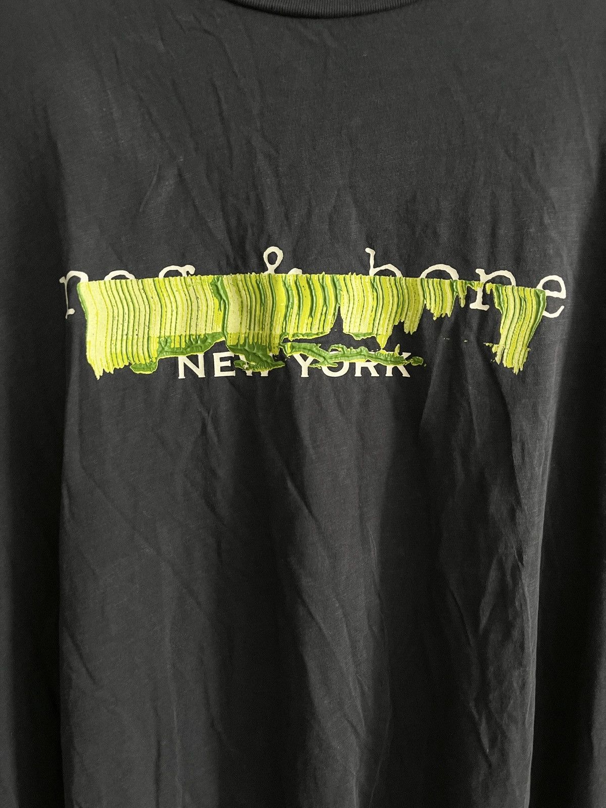 Rag & Bone STEAL! Rag & Bone Brushstroke New York Logo Tee (XL) Size US XXL / EU 58 / 5 - 3 Thumbnail