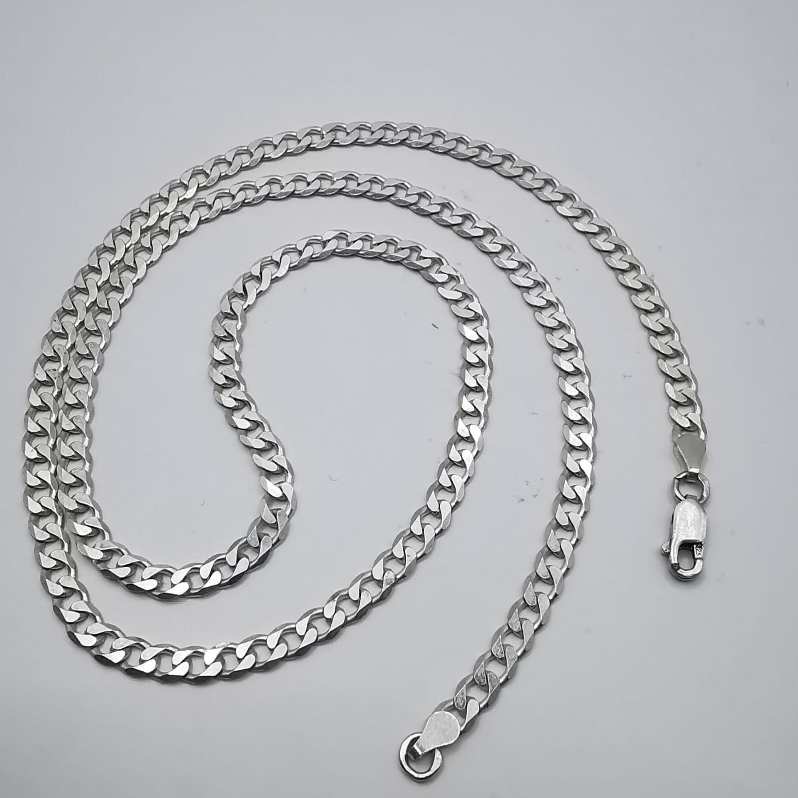 Sterling Silver Vintage Jewelry Chain, 925 Sterling Silver 18,05g Size ONE SIZE - 2 Thumbnail