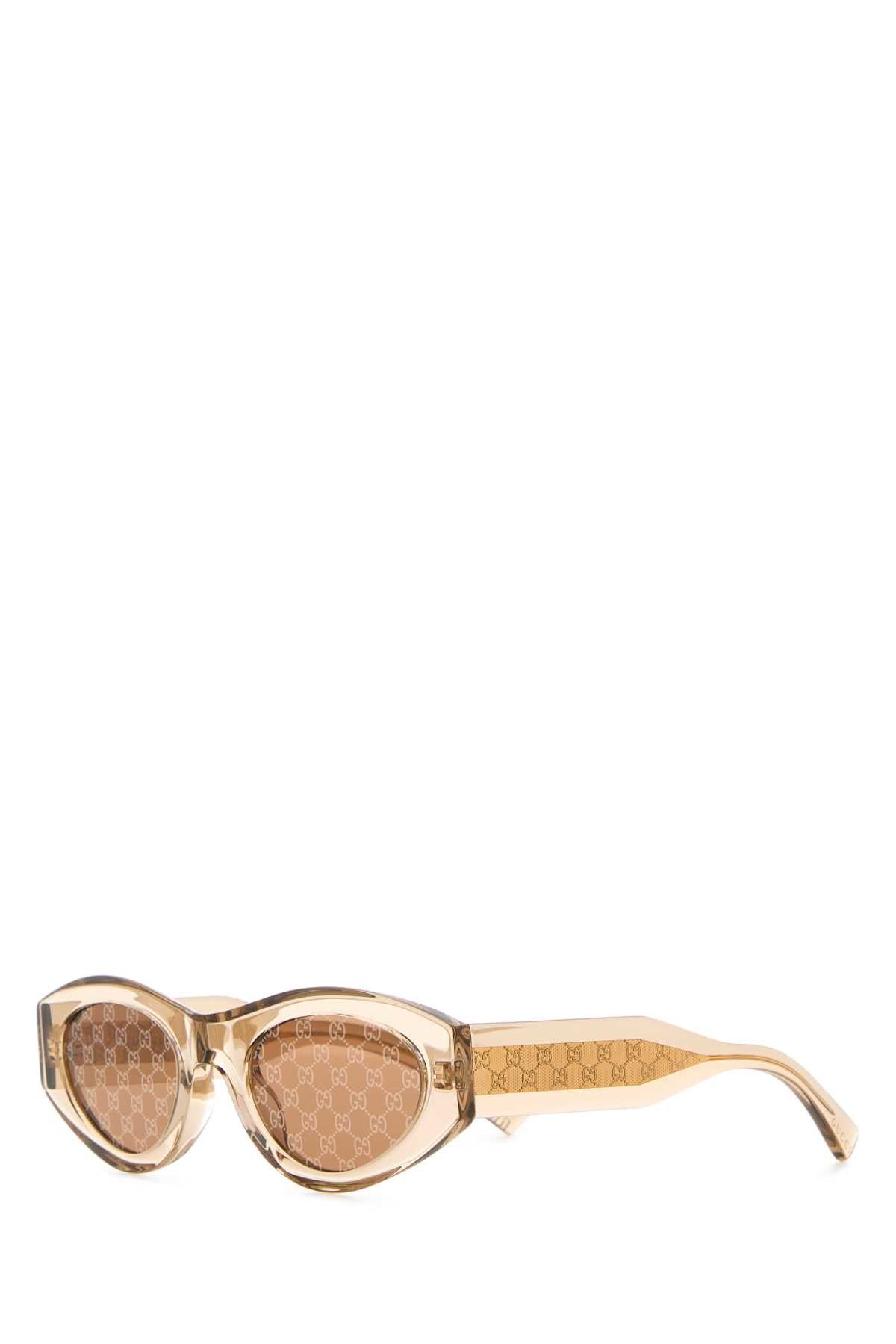 Gucci Beige Acetate Sunglasses Size ONE SIZE - 1 Thumbnail