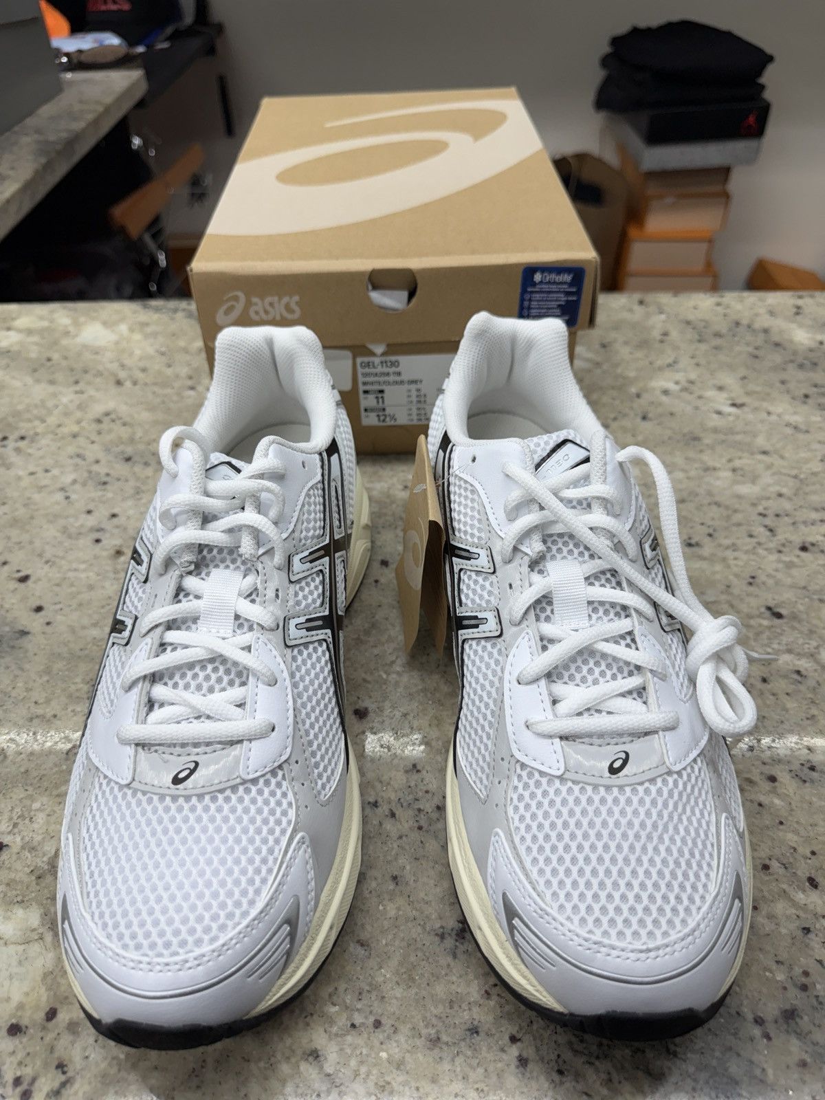 Asics Asic White/Cloud Grey 1130s Size US 11 / EU 44 - 3 Thumbnail