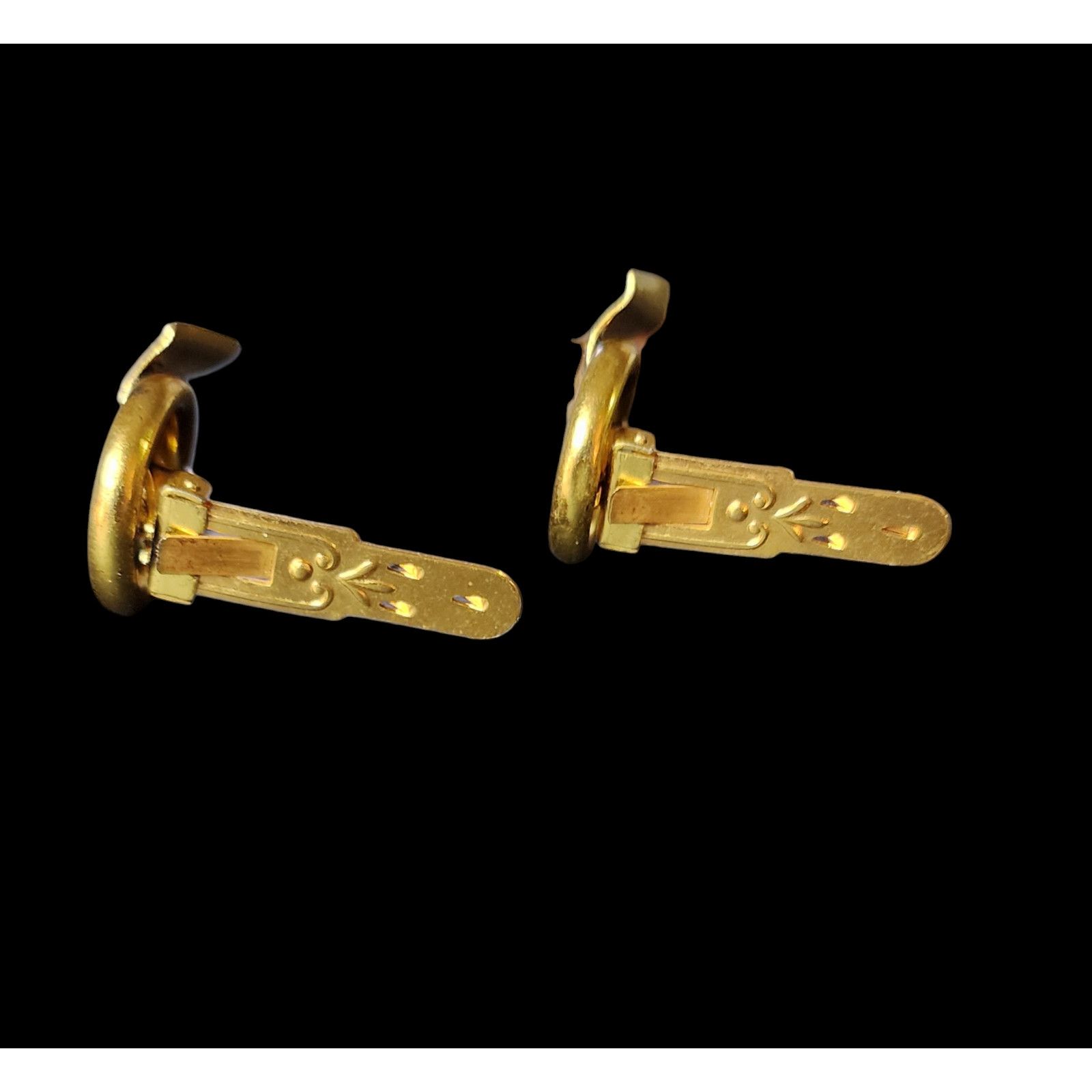 Other Vintage gold tone tie clips lapel clips Size ONE SIZE - 4 Thumbnail