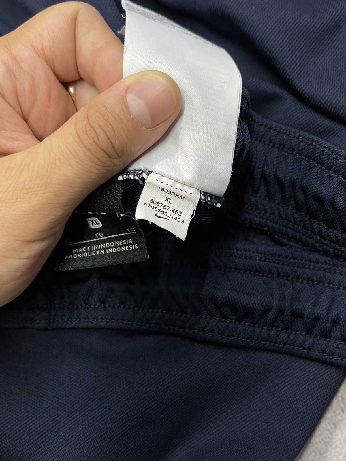 Nike Mens Nike Dri Fit Navy Sweatpants Drill Y2K ACG TN SPORT Size US 36 / EU 52 - 8 Thumbnail