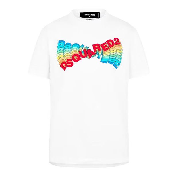 image of Dsquared2 O1G2R1Mq0424 T-Shirts In White, Men's (Size Large)