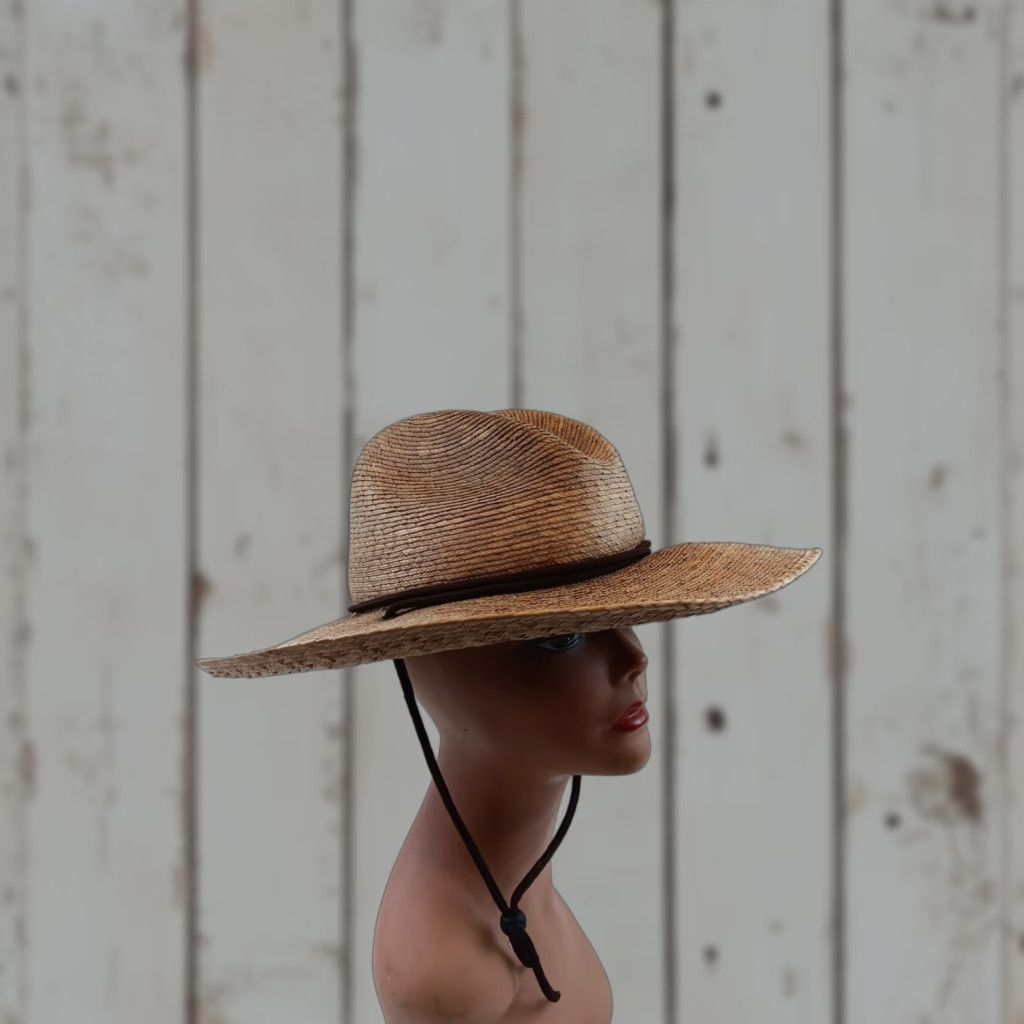 Vintage Tula Abby Hat Sun Hat Women OSFM Natural Straw Palm Lightweight Beach Garden Classic Beach Hat Womens Size ONE SIZE - 1 Thumbnail