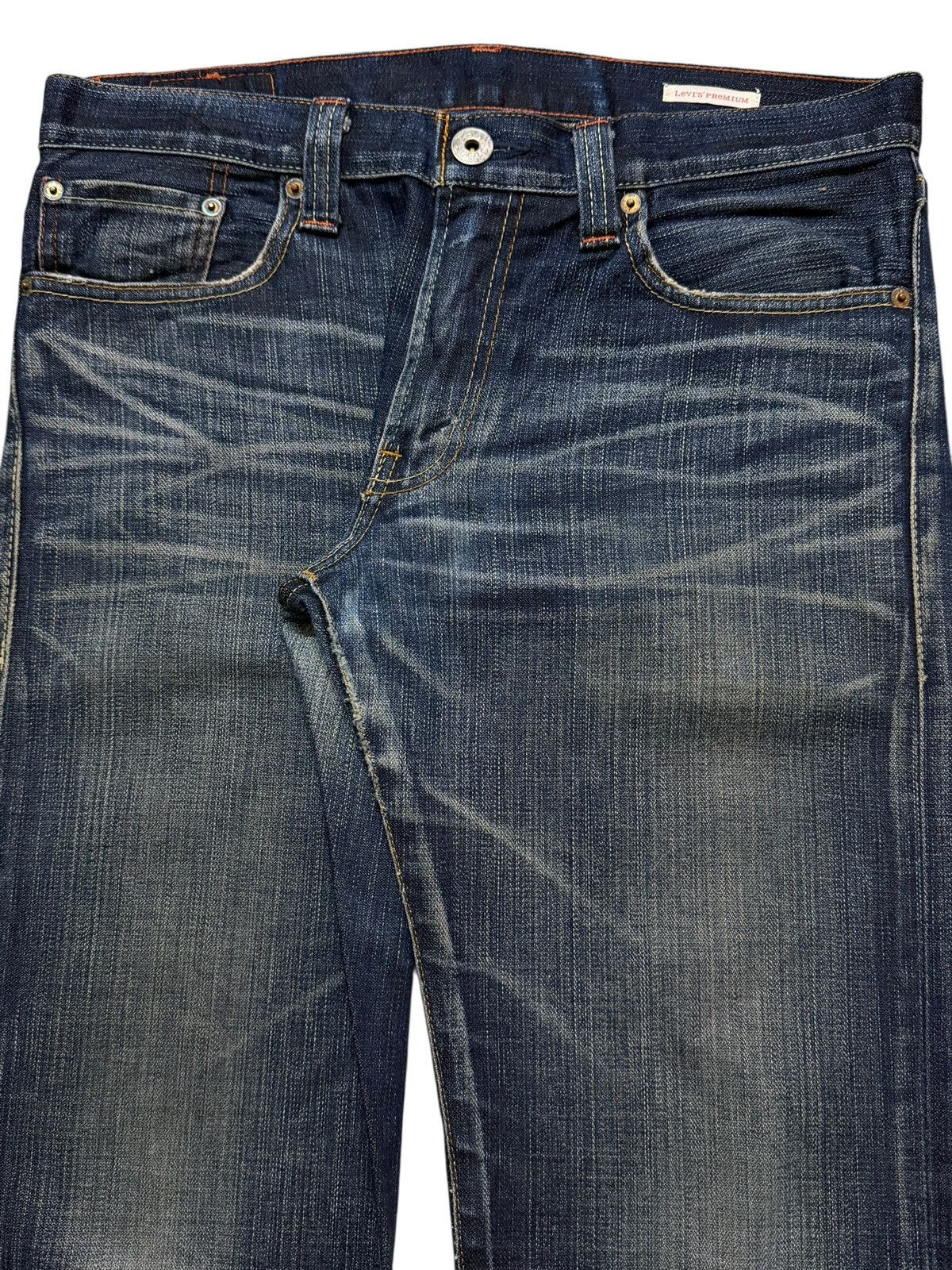 Levi's Vintage Y2K Levis 505 Blue Faded Wash Whisker Straight Loose Size US 33 - 3 Thumbnail