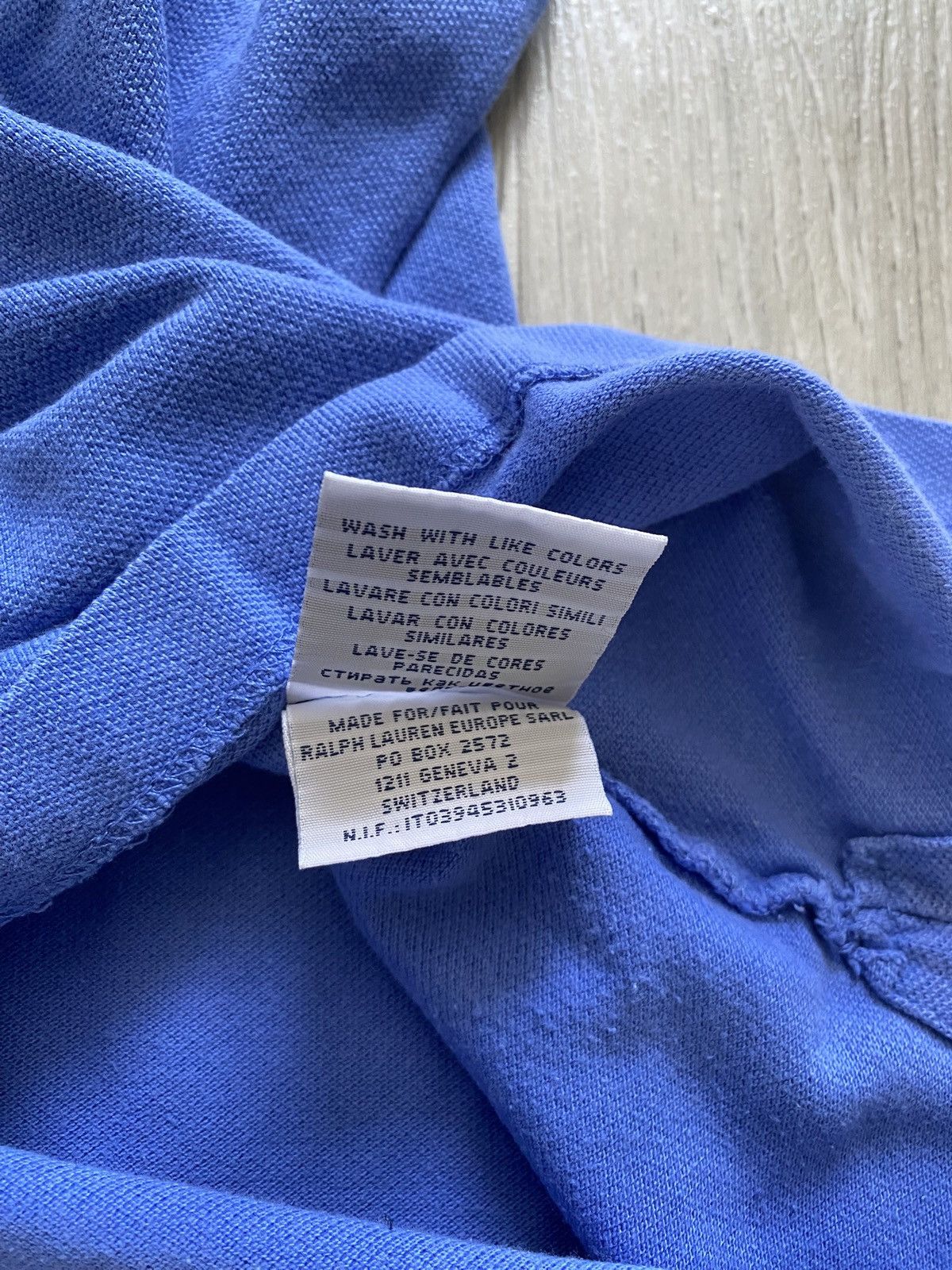 Polo Ralph Lauren Vintage Polo Ralph Lauren Blue Polo T-shirt Chief Keef S Size US S / EU 44-46 / 1 - 4 Thumbnail