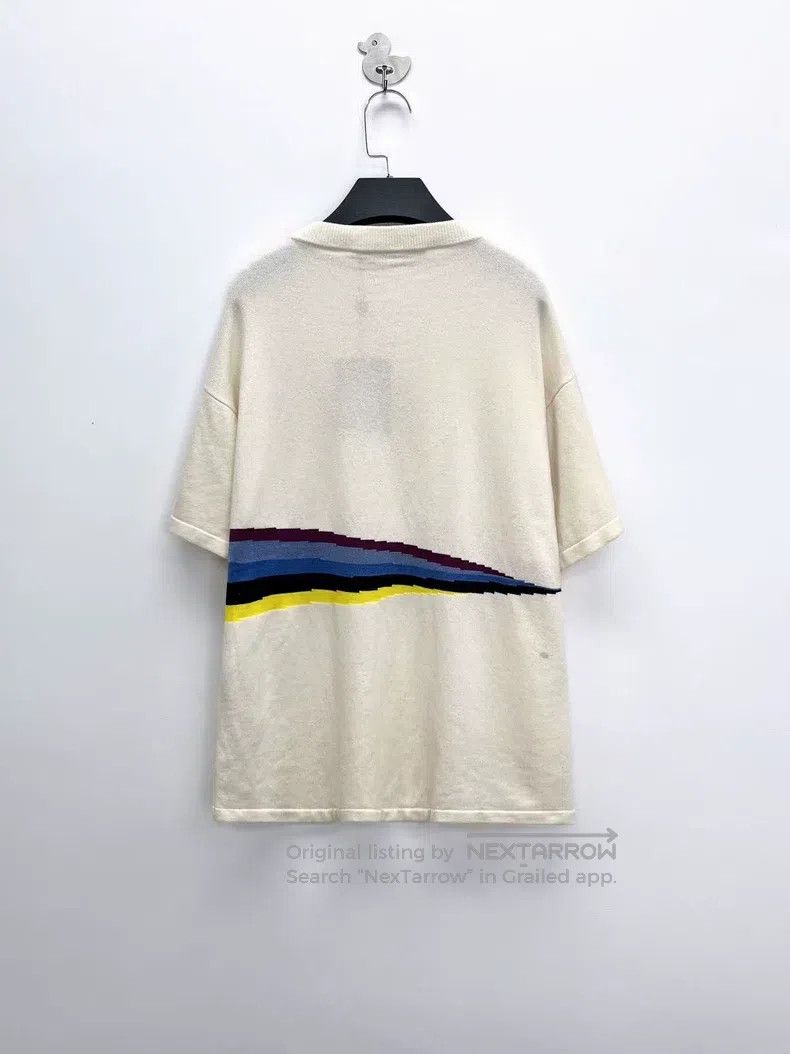 Louis Vuitton Louis Vuitton Beige Wave Stripe Printed Letter Intarsia Sl Size US XS / EU 42 / 0 - 2 Thumbnail