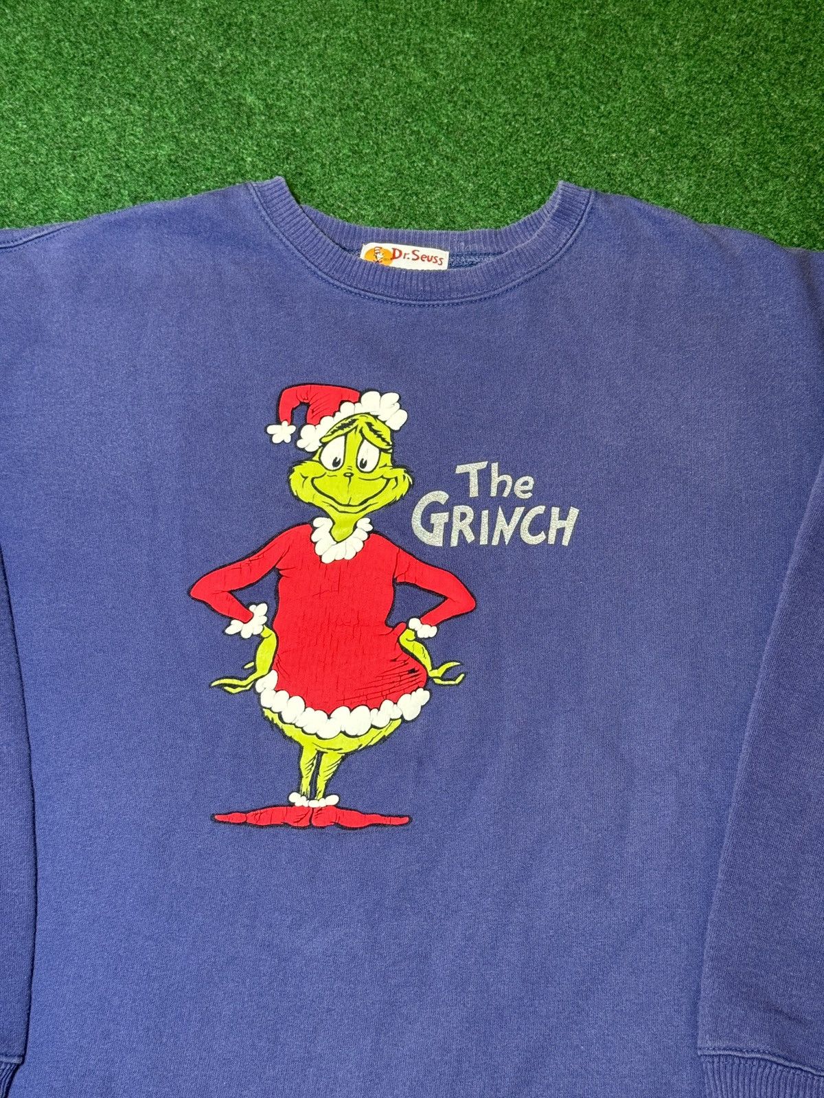 Vintage Vintage 90s The Grinch Dr Suess Christmas Sweatshirt Size M / US 6-8 / IT 42-44 - 2 Thumbnail
