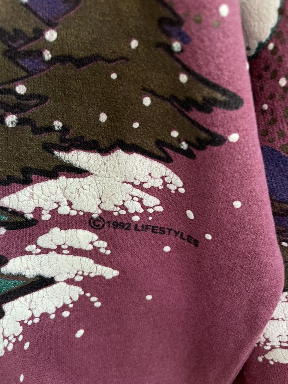 Vintage Vintage 90s Lifestyle Alaska AOP sweatshirt Size US L / EU 52-54 / 3 - 5 Thumbnail