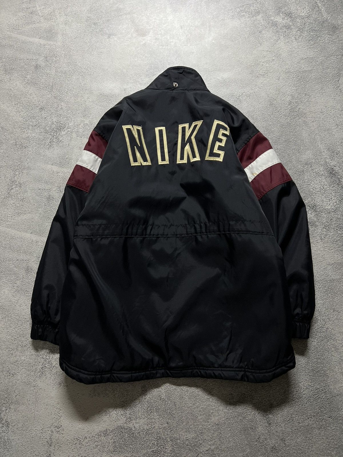 Nike × Vintage Vintage Y2k Nike 🖤 Nylon Spellout Big Logo Jacket 90’s Size US XS / EU 42 / 0 - 8 Thumbnail