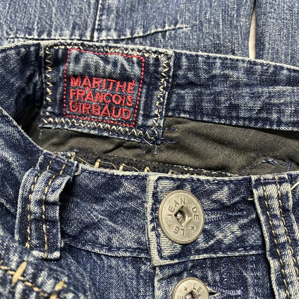Marithe + Francois Girbaud Marithe Francois Girbaud Denim Super Flare Low Rise Jeans Size 28" / US 6 / IT 42 - 19 Thumbnail