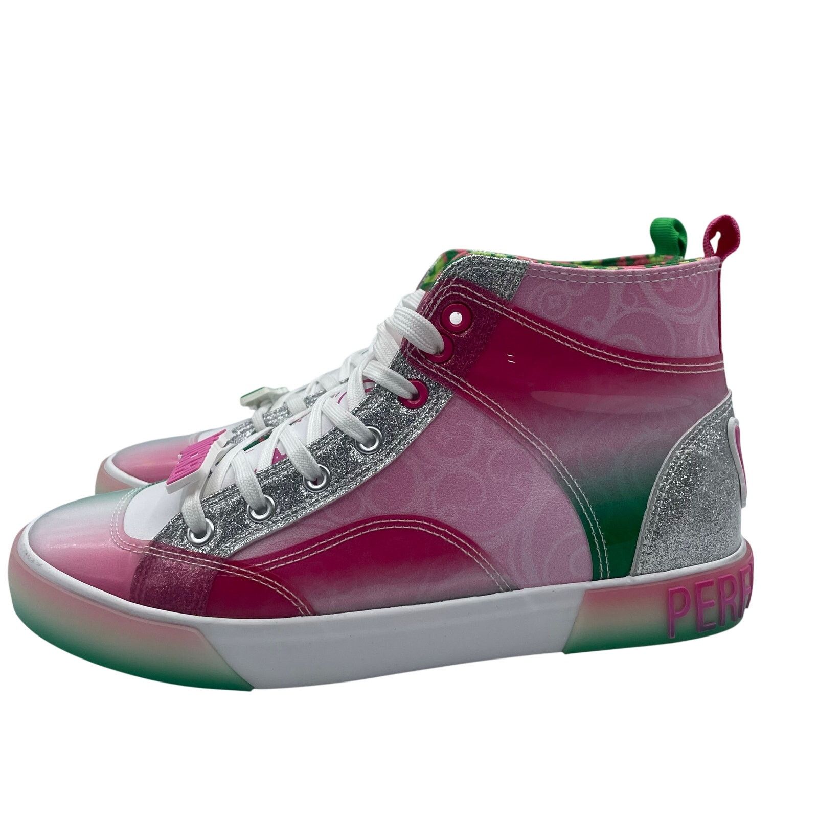Other Wicked Ground Up High Top Shoes Green White Pink Womens 9.5 Size US 9.5 / IT 39.5 - 1 Thumbnail