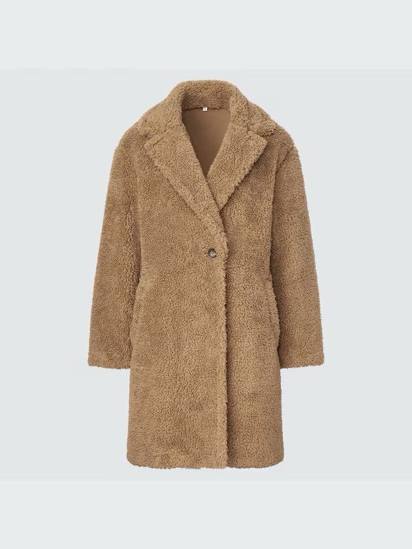 Uniqlo Uniqlo Pile Lined Fleece Tailored Coat Size L / US 10 / IT 46 - 3 Thumbnail
