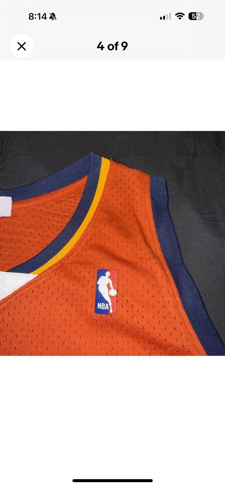 Mitchell & Ness Mitchell & Ness Stephen Curry Warriors Orange Jersey Men XL Size US XL / EU 56 / 4 - 4 Thumbnail