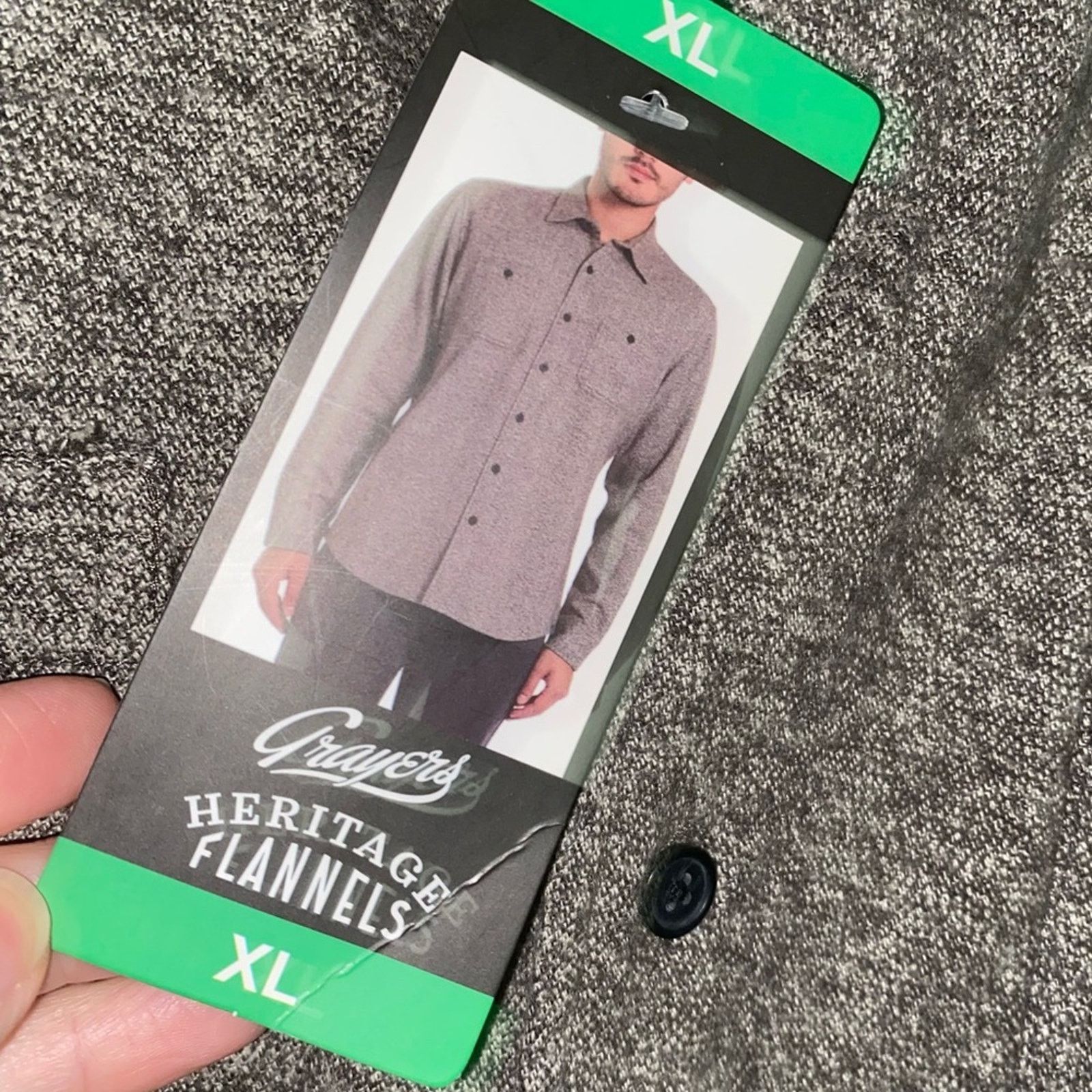 Grayers New! GRAYERS $125 Harrison Heritage Flannel Gray Jaspe XL Size US XL / EU 56 / 4 - 6 Thumbnail