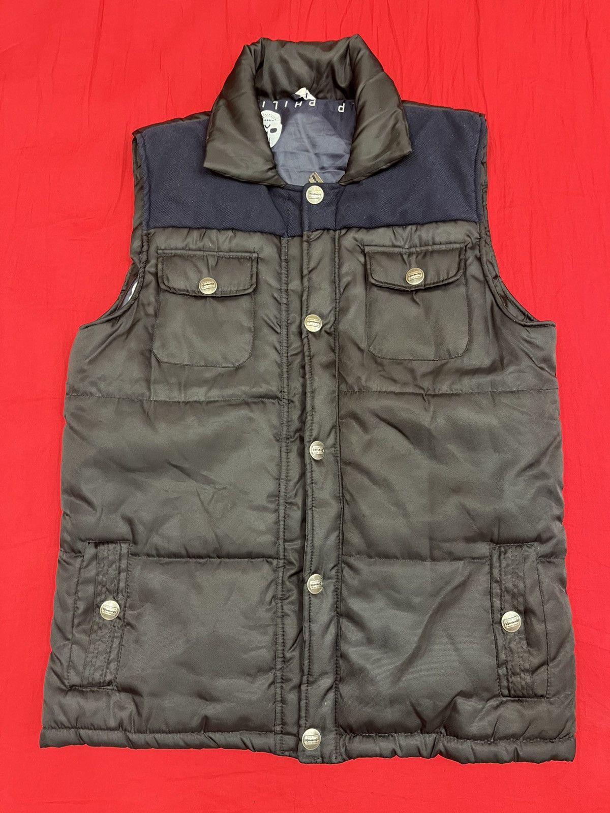 Philipp Plein Philipp Plein Dark Blue Vest Size US M / EU 48-50 / 2 - 2 Thumbnail
