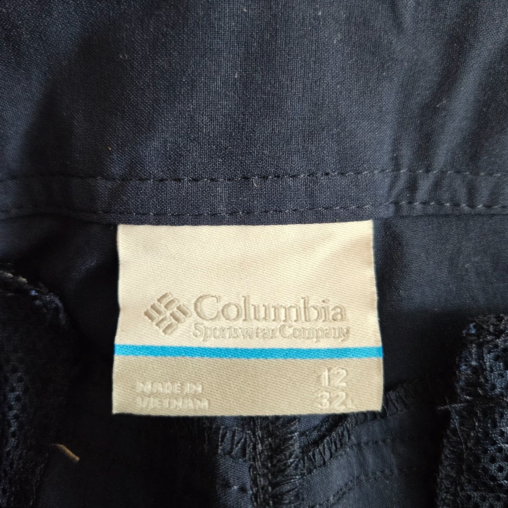 Vintage Columbia Womens Ultimate Break Wake Roll Up Pants Straight Leg Sz 12 Blue Casual Pant Size 34" / US 12 / IT 48 - 8 Thumbnail