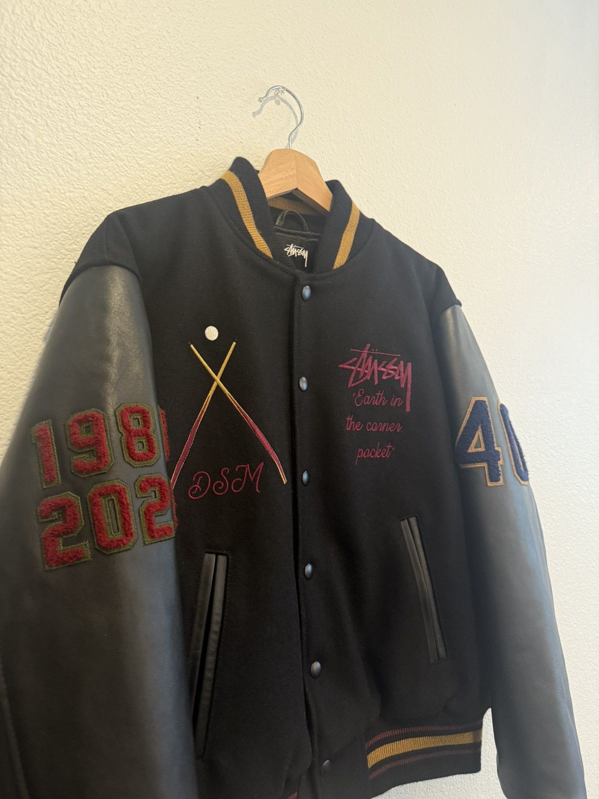 Dover Street Market × Stussy Limited-edition Stussy 40th Anniversary Varsity Jacket Size US S / EU 44-46 / 1 - 3 Thumbnail