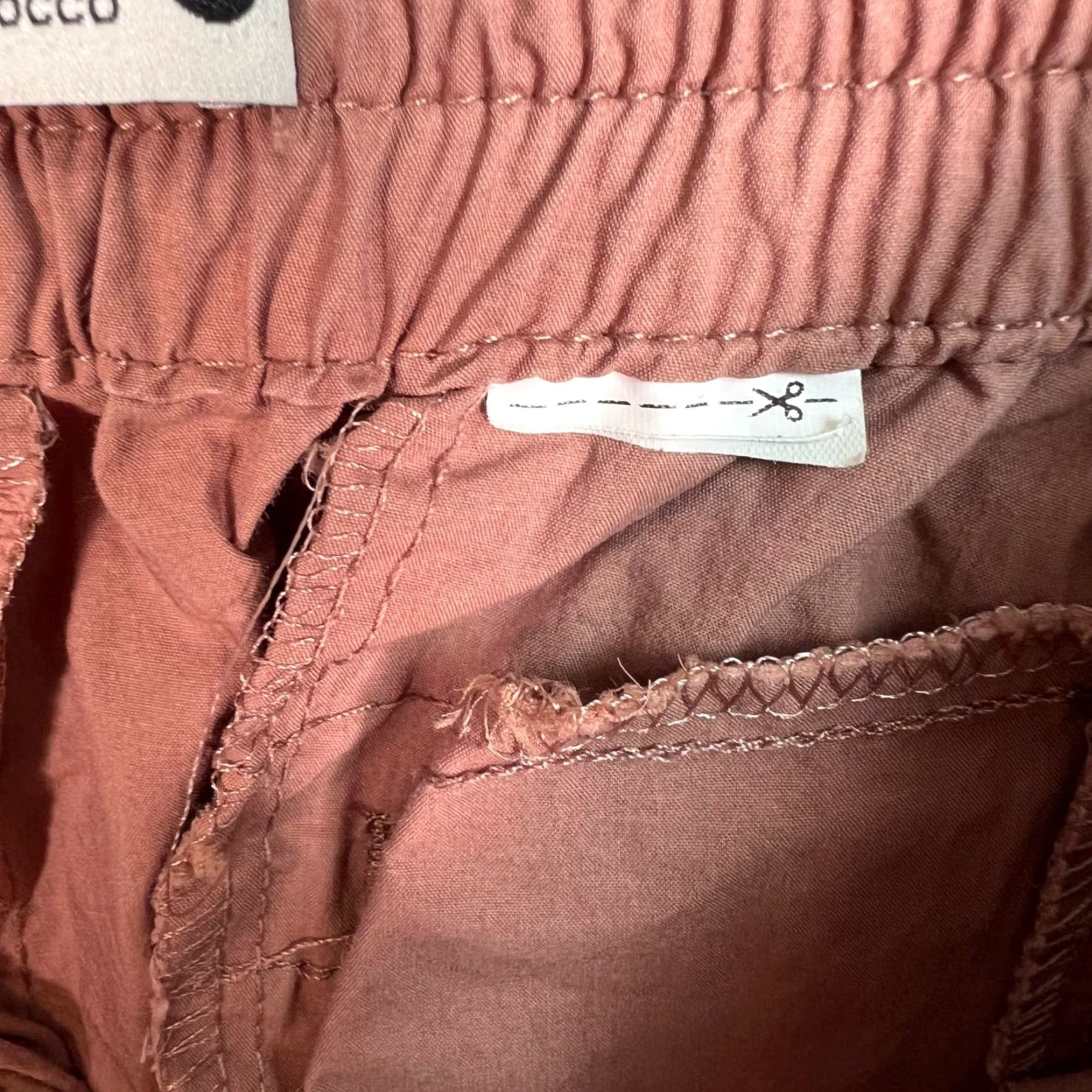 Zara VINTAGE Zara Cargo Shorts Womens XS Pink Cotton Blend Oversized Size 26" / US 2 / IT 38 - 4 Thumbnail