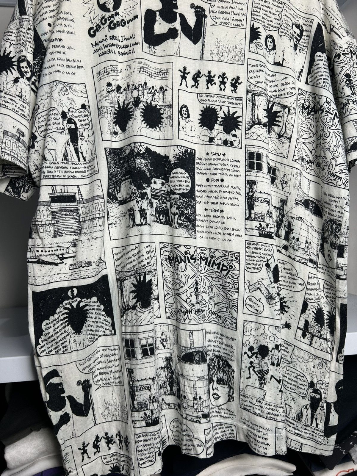 BIGI VINTAGE BIGI JAPANESE COMIC TEE 🔥VERYRARE🔥 Size US XL / EU 56 / 4 - 10 Thumbnail