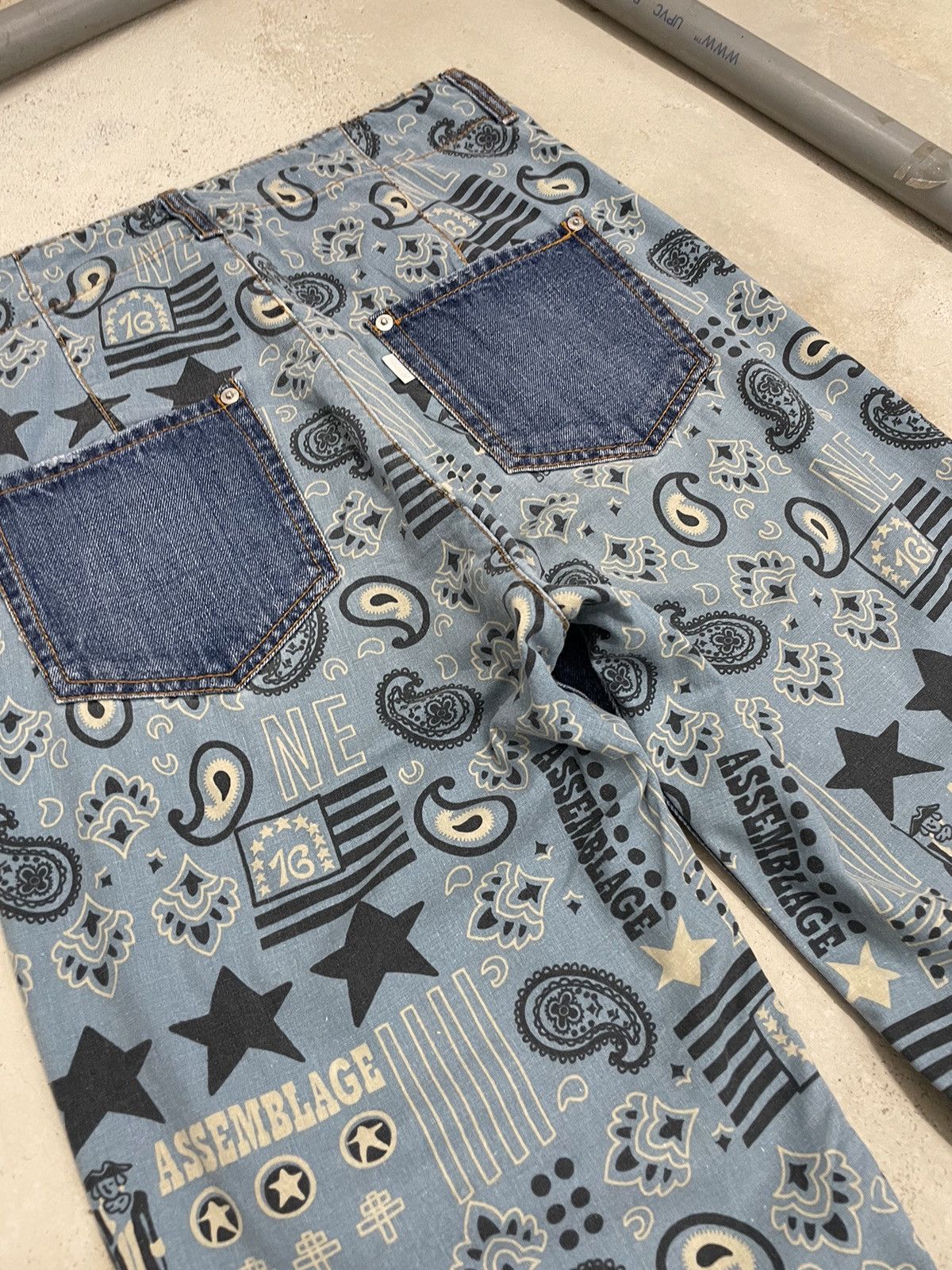 Other Rare Ne-Net by Issey Miyake Denim Pattern Size US 29 - 18 Thumbnail