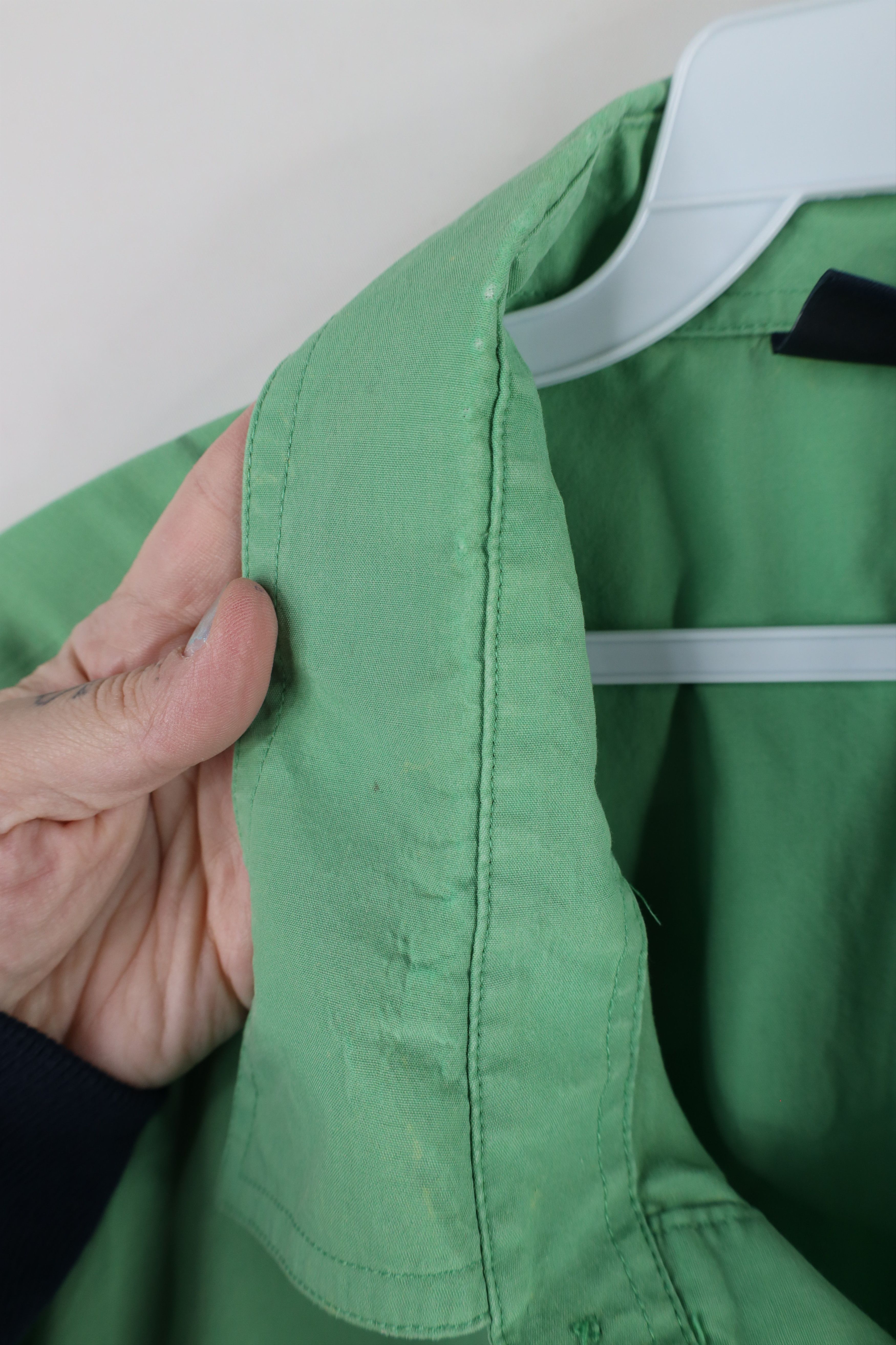 Vintage Vintage 90s Streetwear Panel Pullover Polo Shirt Green Size US XXL / EU 58 / 5 - 6 Thumbnail