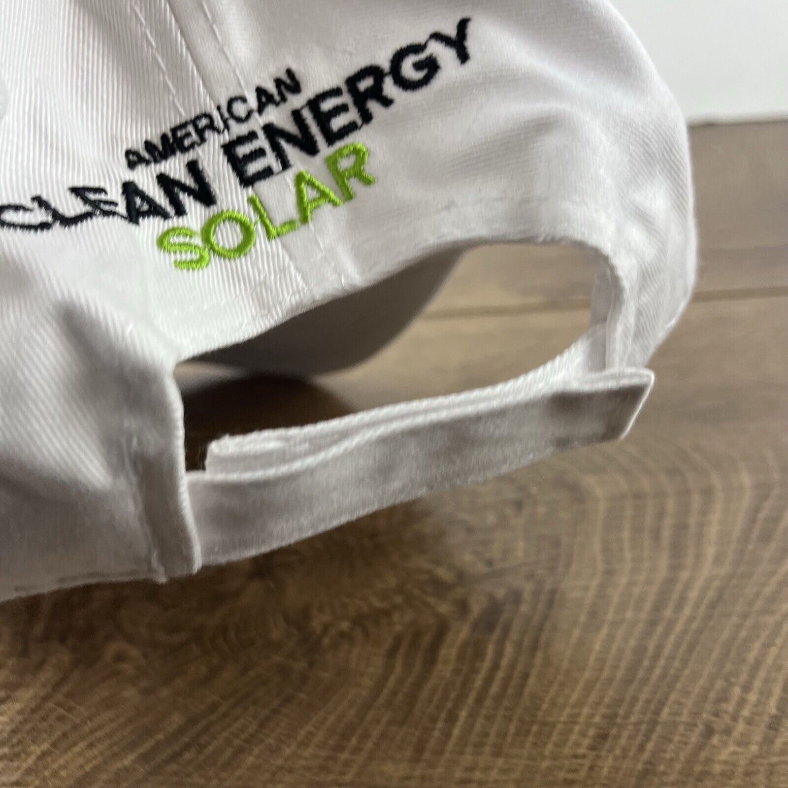Other American Clean Energy Solar Hat White Cap Hat Adjustable Hat Size ONE SIZE - 8 Thumbnail