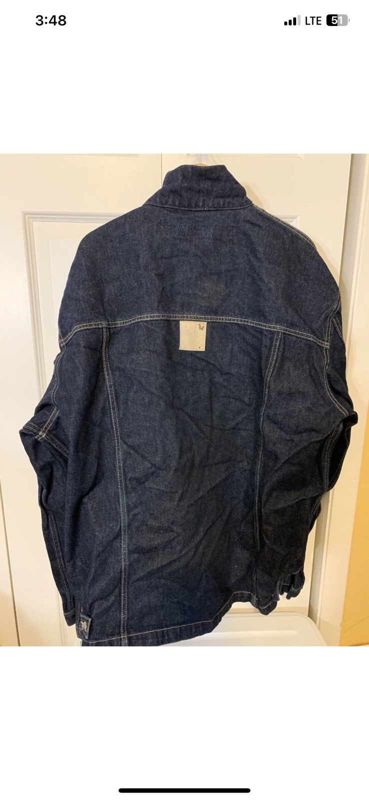 Marithe + Francois Girbaud Marithe Francois Girbaud mens sz 3XL denim jacket shirt blue Size US XXL / EU 58 / 5 - 10 Thumbnail