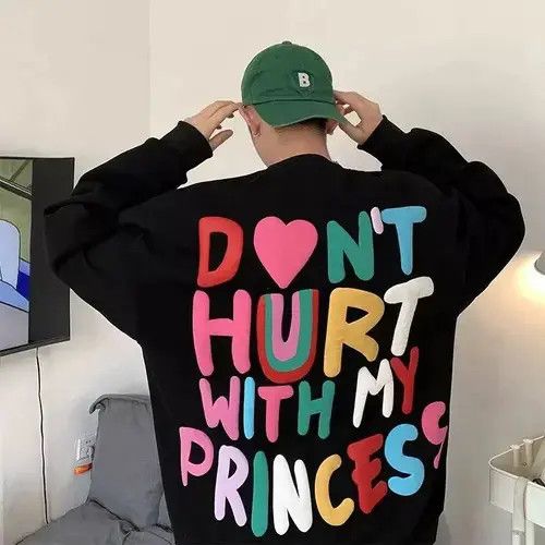 VIBE Streetwear Sweatshirt Hoodie Hip Hop Korean Loose Style y2k Size US M / EU 48-50 / 2 - 3 Thumbnail