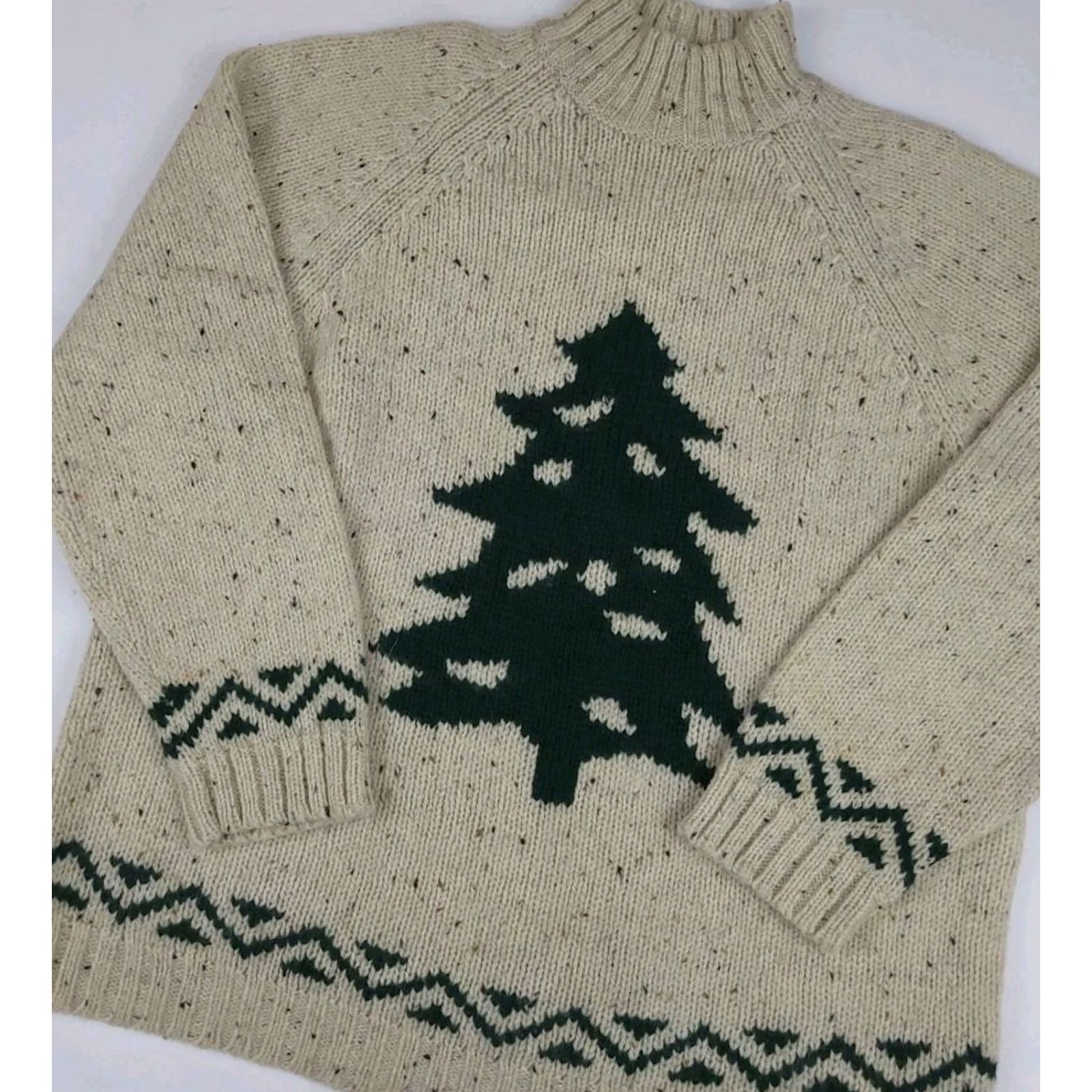 Eddie Bauer Vintage Eddie Bauer Sweater Knit L Wool Holiday Tree Chrismas Outdoor Country Size L / US 10 / IT 46 - 2 Thumbnail