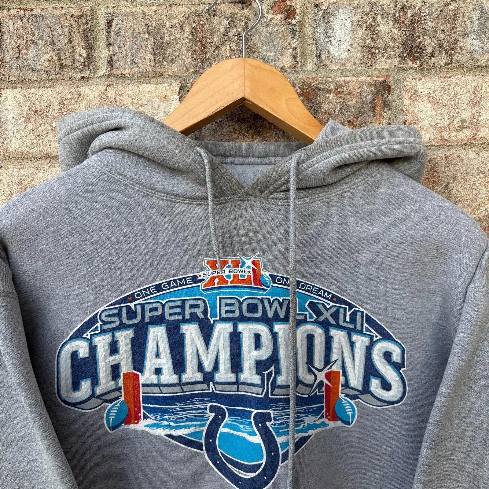 Reebok Vintage Indianapolis Colts gray hoodie Size US L / EU 52-54 / 3 - 2 Thumbnail