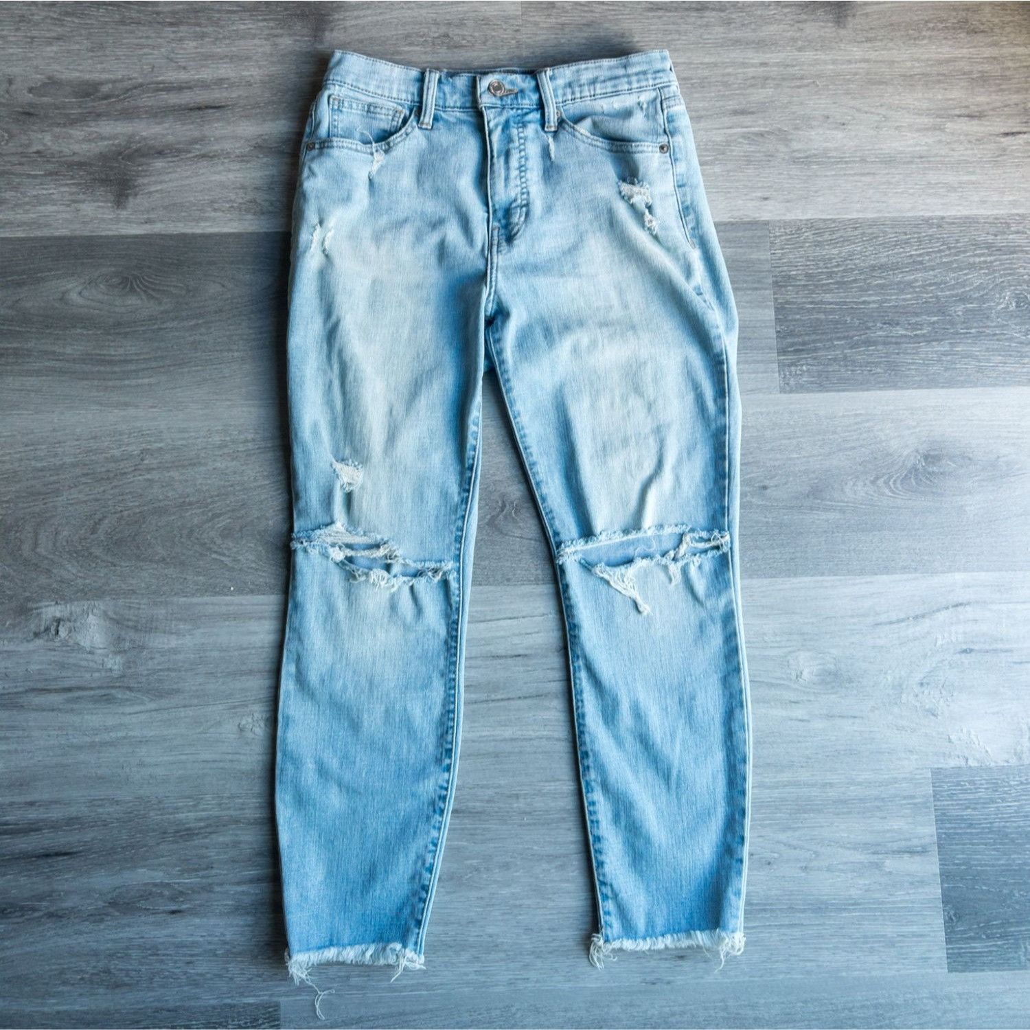 Lucky Brand Lucky Brand Bridgette High Rise Crop Jeans Womens 29 Light W Size 29" - 2 Thumbnail