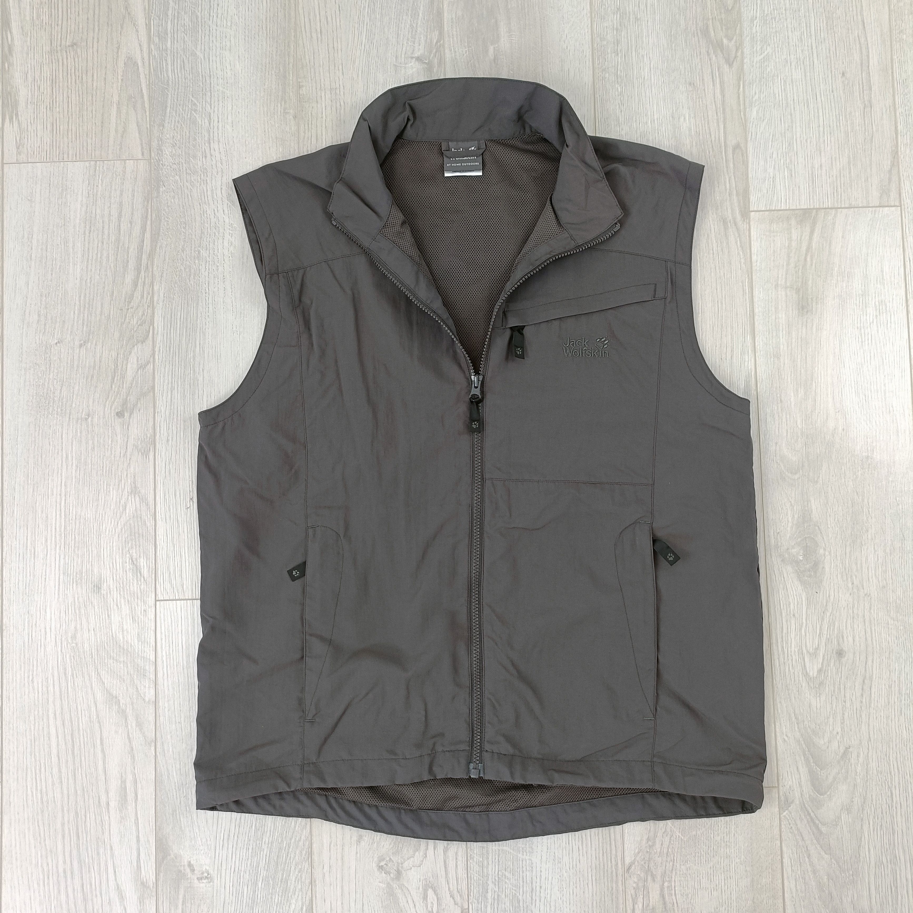 Jack Wolfskin Men's Gray Full Zip Vest Gilet ! Size US L / EU 52-54 / 3 - 1 Thumbnail