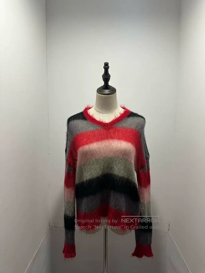 Other Loewe Leather logo mohair striped sweater Size XS / US 0-2 / IT 36-38 - 1 Thumbnail