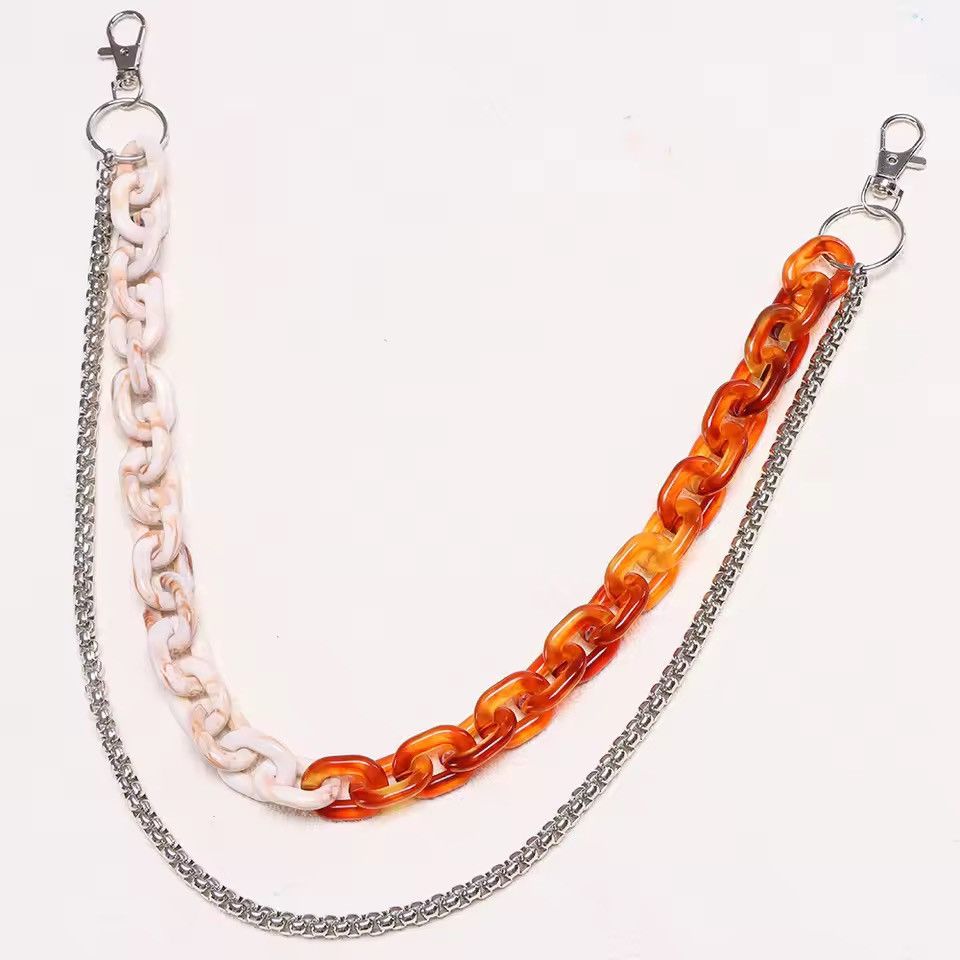 Jewelry Vintage Keychain Resin Chain Size ONE SIZE - 3 Thumbnail