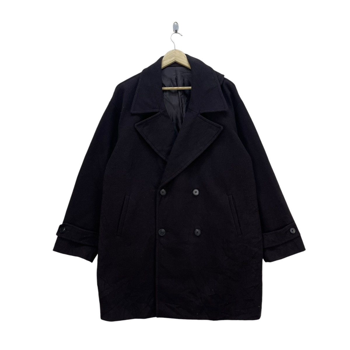 Autumn Cashmere × Takeo Kikuchi 💥Takeo Kikuchi Double Breast Over Coat Jacket Size US L / EU 52-54 / 3 - 1 Thumbnail