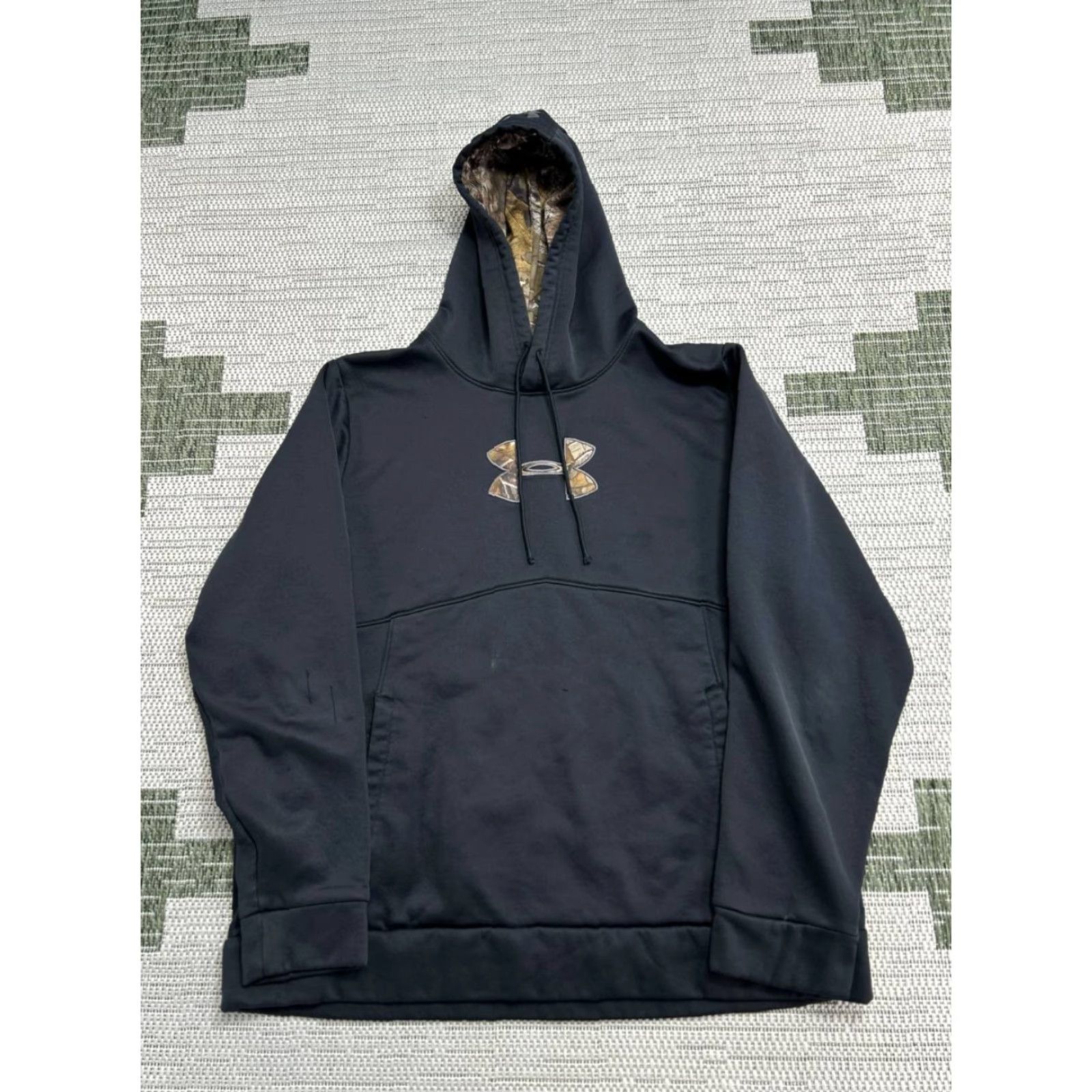 Under Armour Under Armour Icon Caliber Hoodie Mens XL Black Embroidered Logo Fleece Lined Size US XL / EU 56 / 4 - 2 Thumbnail