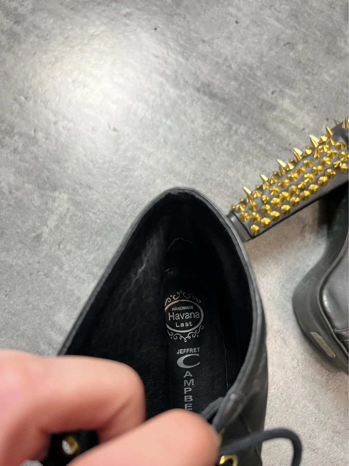 Vintage rare avant gard jeffrey campbell punk platform studded shoes Size US 4.5 / IT 34.5 - 6 Thumbnail