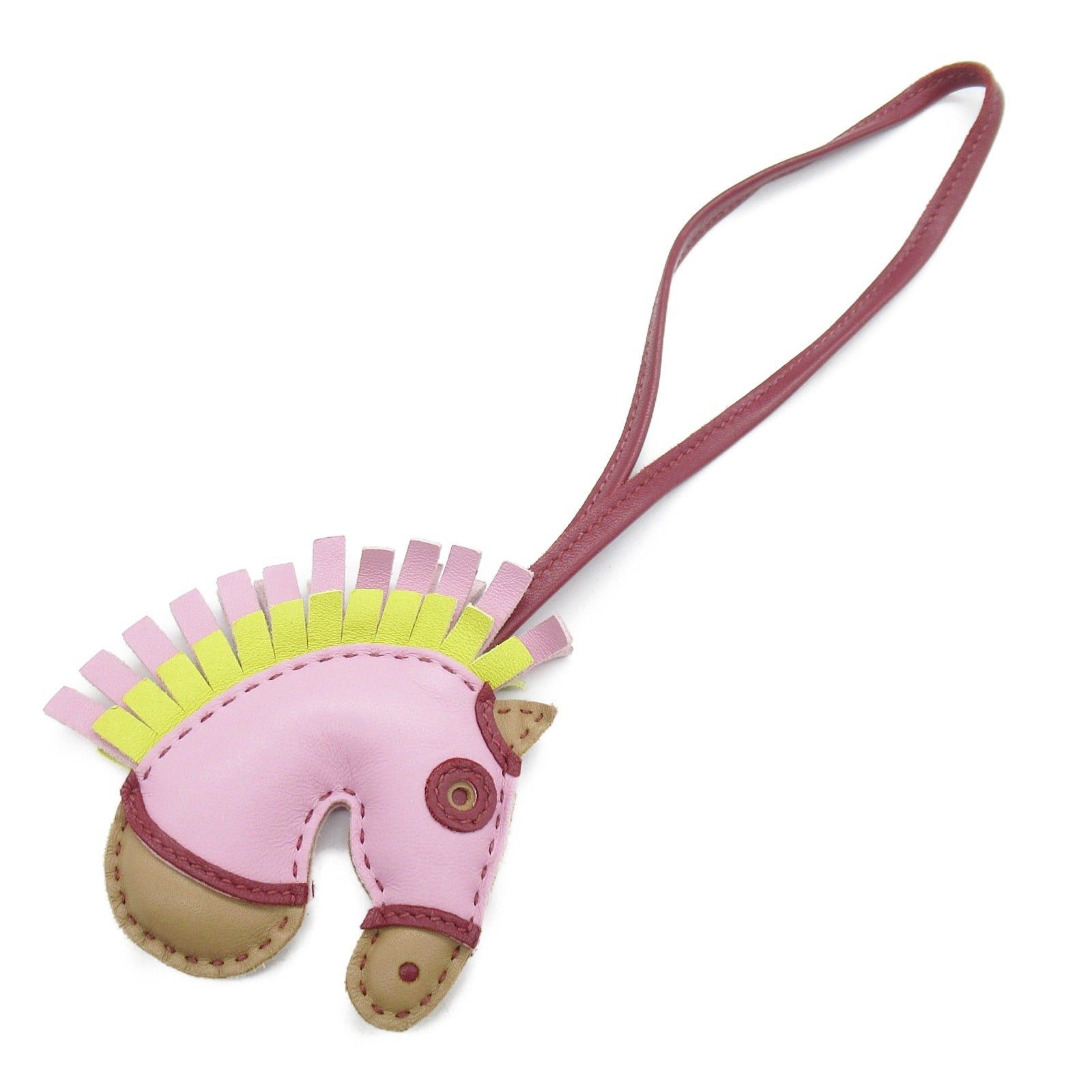Hermes Hermes Jeezy Savannah Bag Charm Leather Aagneau Pink U Stamp Size ONE SIZE - 1 Thumbnail