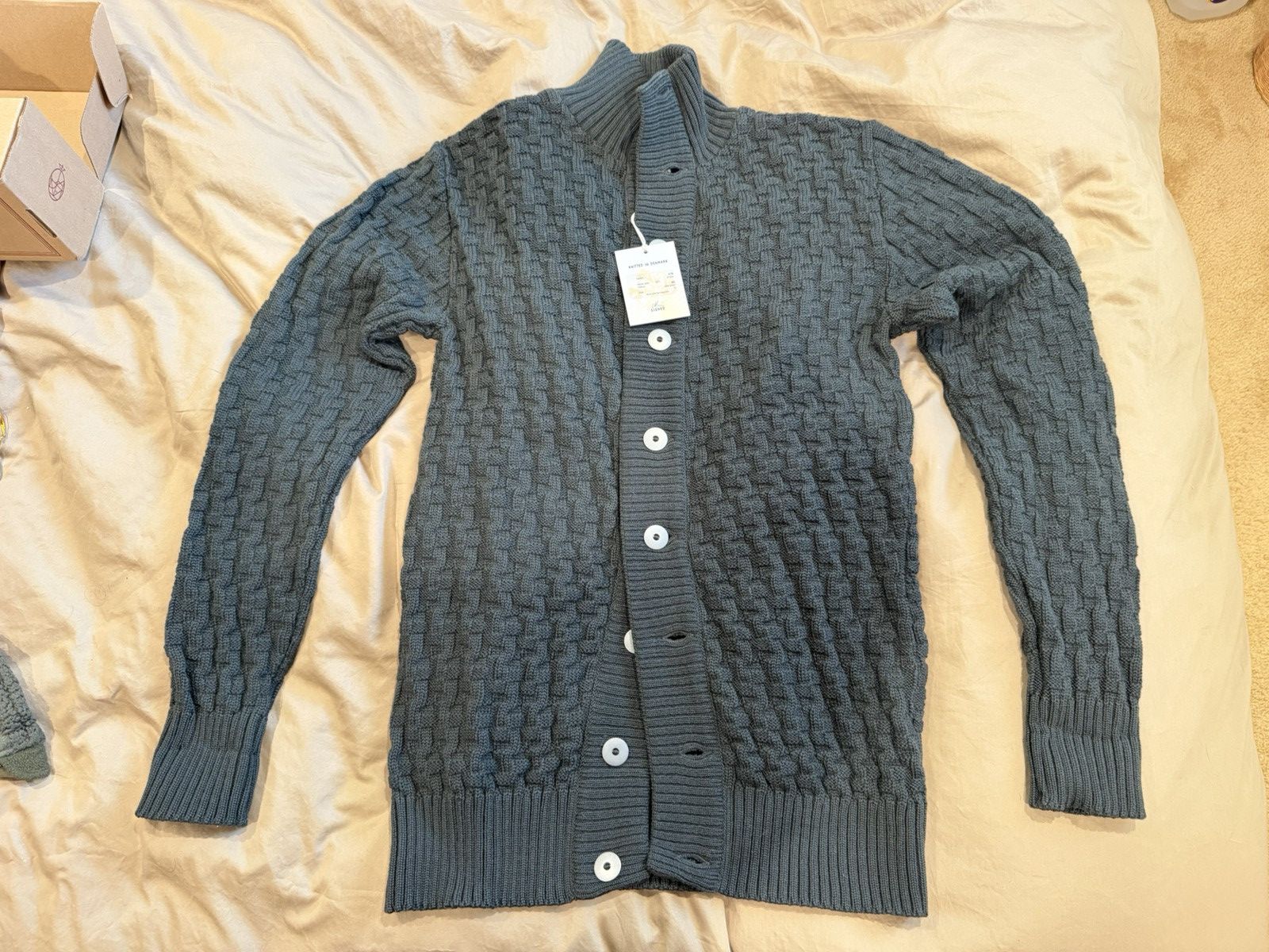 S.N.S. Herning S.N.S. Herning Olde Green Stark Cardigan, Large Size US L / EU 52-54 / 3 - 1 Thumbnail
