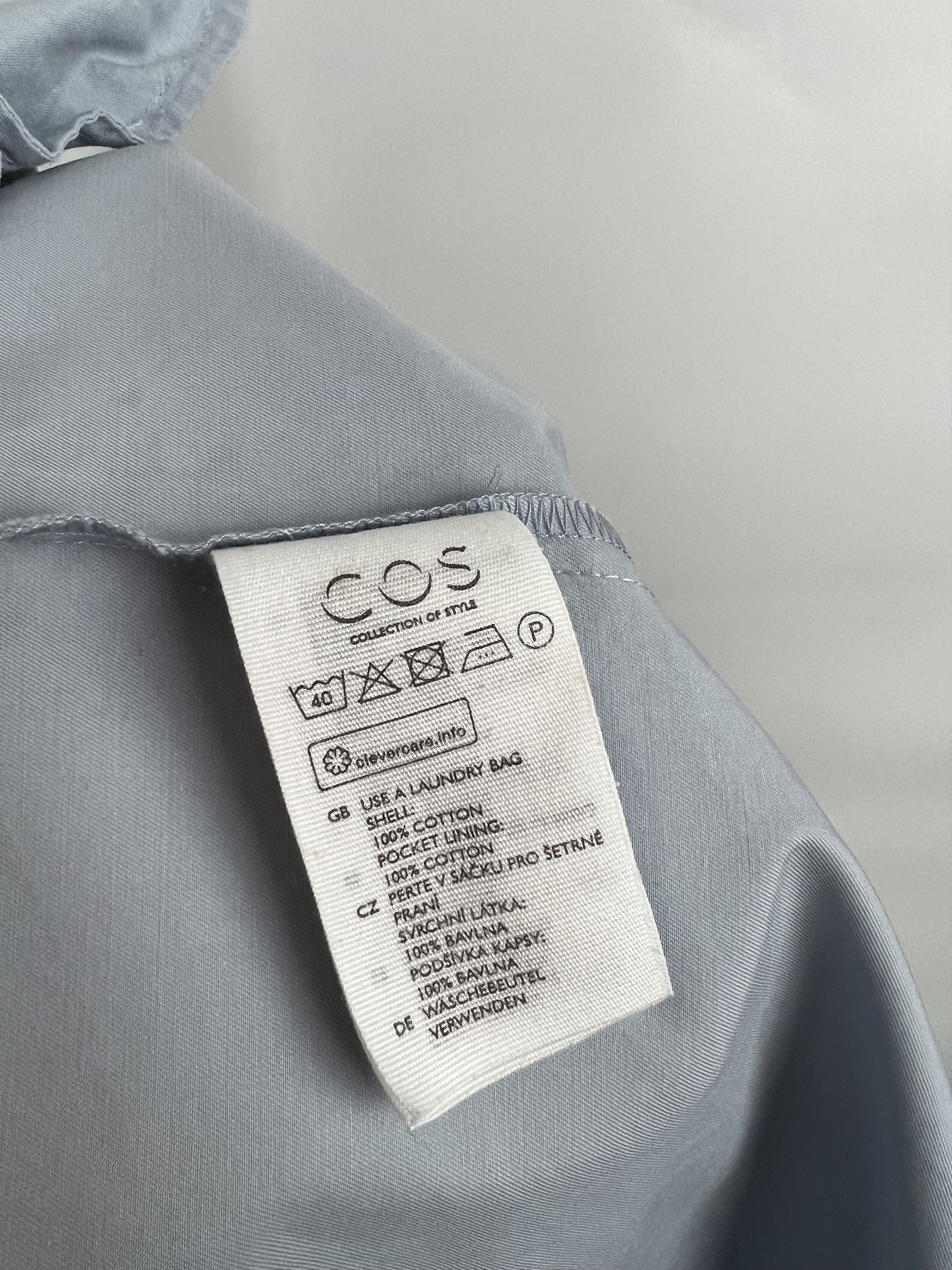 Cos COS Light Blue Cotton Shirt Dress Size EU34 Size XS / US 0-2 / IT 36-38 - 10 Thumbnail