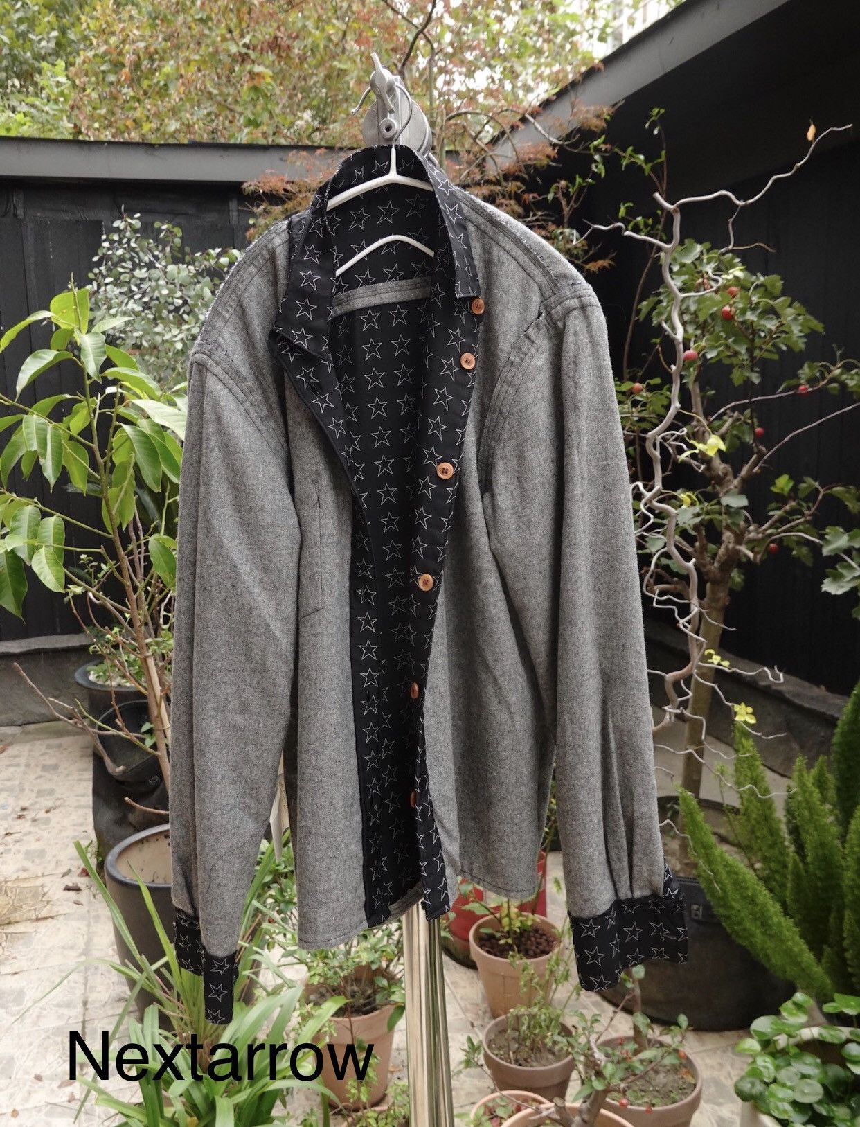 Comme des Garcons Wool two-piece shirt 2412-Nextarrow Size US S / EU 44-46 / 1 - 1 Thumbnail
