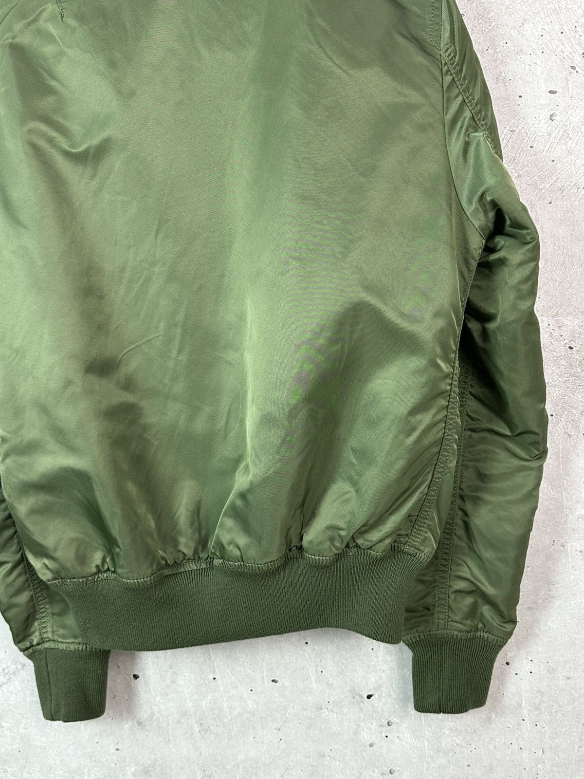 Alpha Industries Alpha Industries Green Long Sleeve Logo Women’s Bomber Size M / US 6-8 / IT 42-44 - 9 Thumbnail