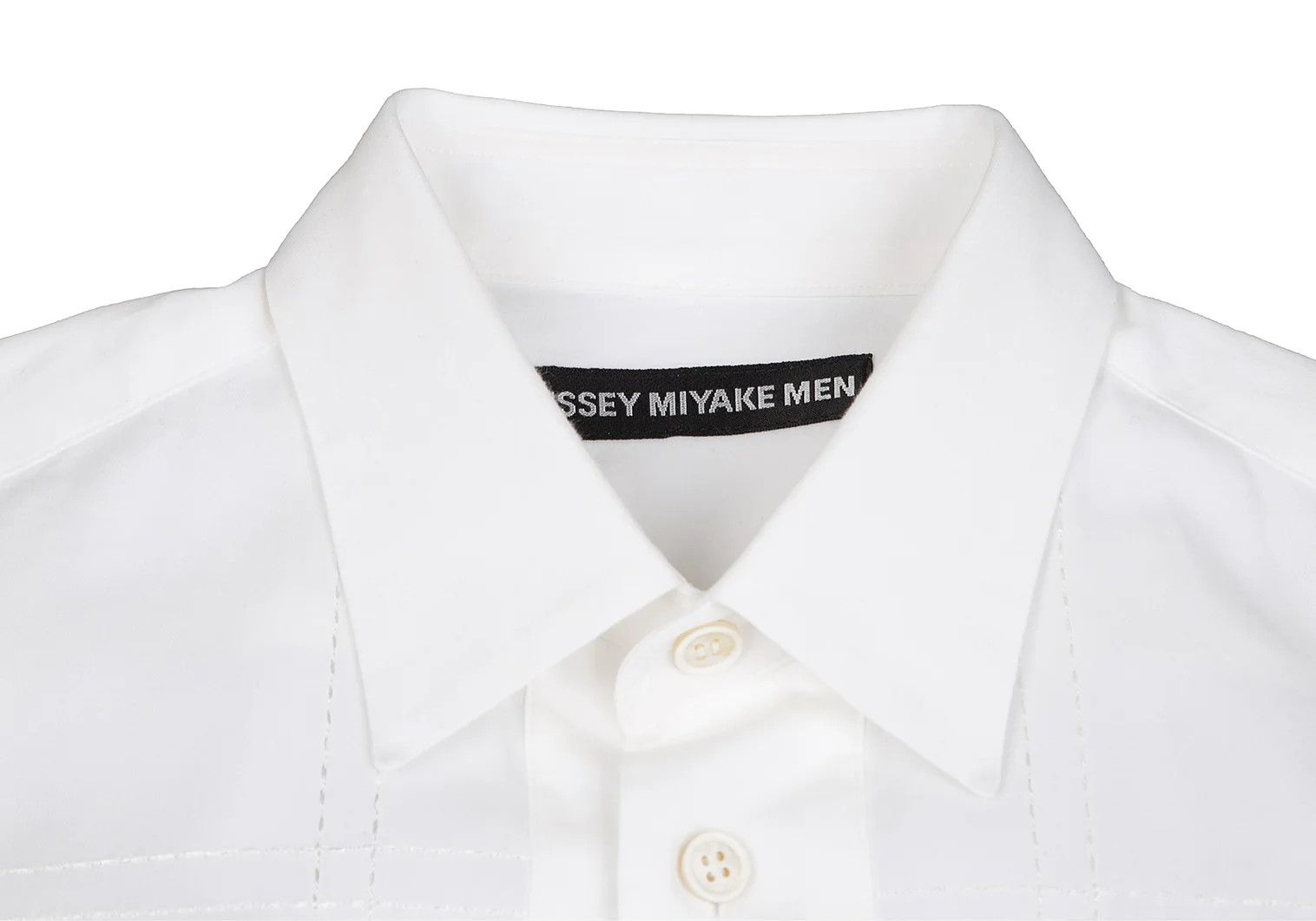 Issey Miyake Front Check Stitch Shirt in White Size US XS / EU 42 / 0 - 3 Thumbnail