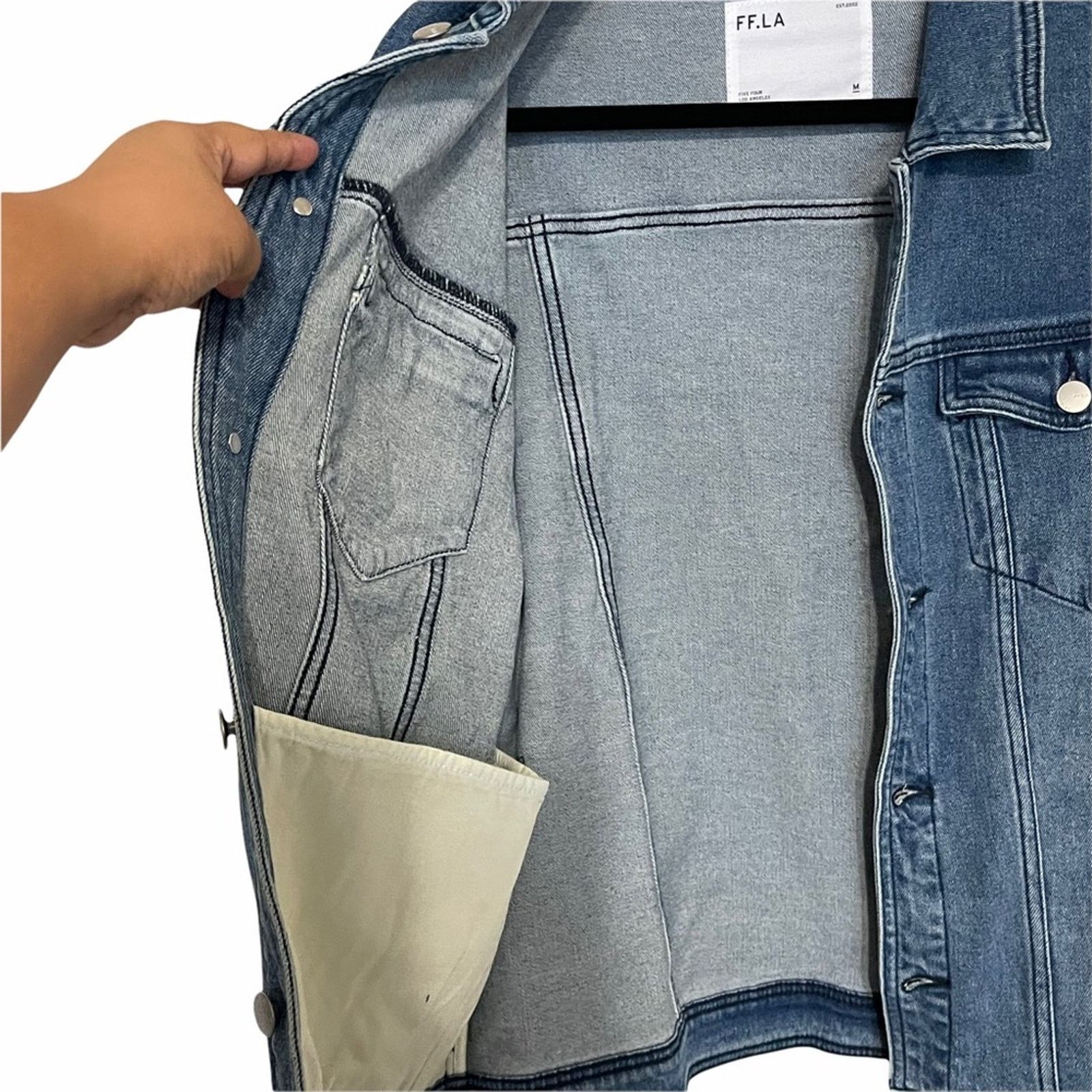Five Four Five Four FF LA Bridge Denim Jacket Indigo Medium Wash M Size US M / EU 48-50 / 2 - 3 Thumbnail