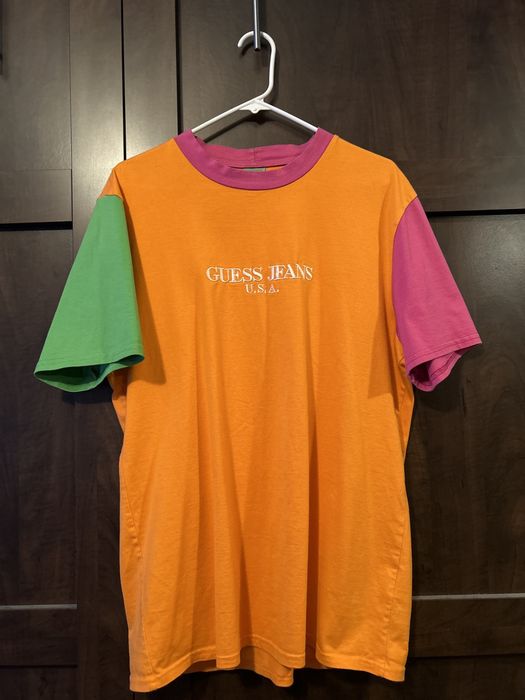 Guess Guess x Sean Wotherspoon Shirt Orange Farmers Market Medium