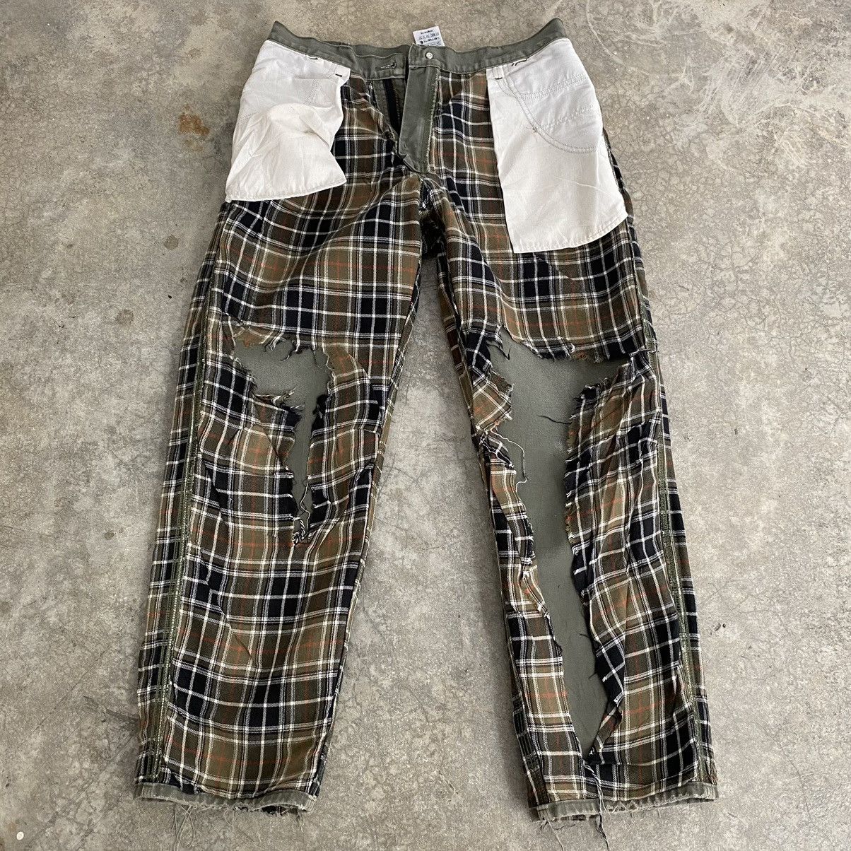 Carhartt VTG Carhartt Blanket Lined Moss Green Carpenter Pants Size US 33 - 24 Thumbnail