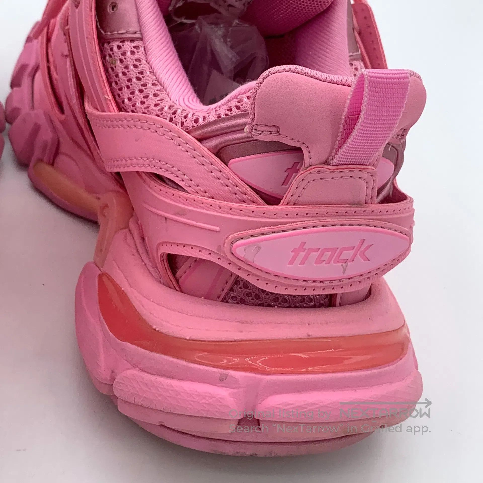 Balenciaga Balenciaga Pink Lace-Up Casual Flat Sports Dad Shoes| Size US 4.5 / IT 34.5 - 9 Thumbnail