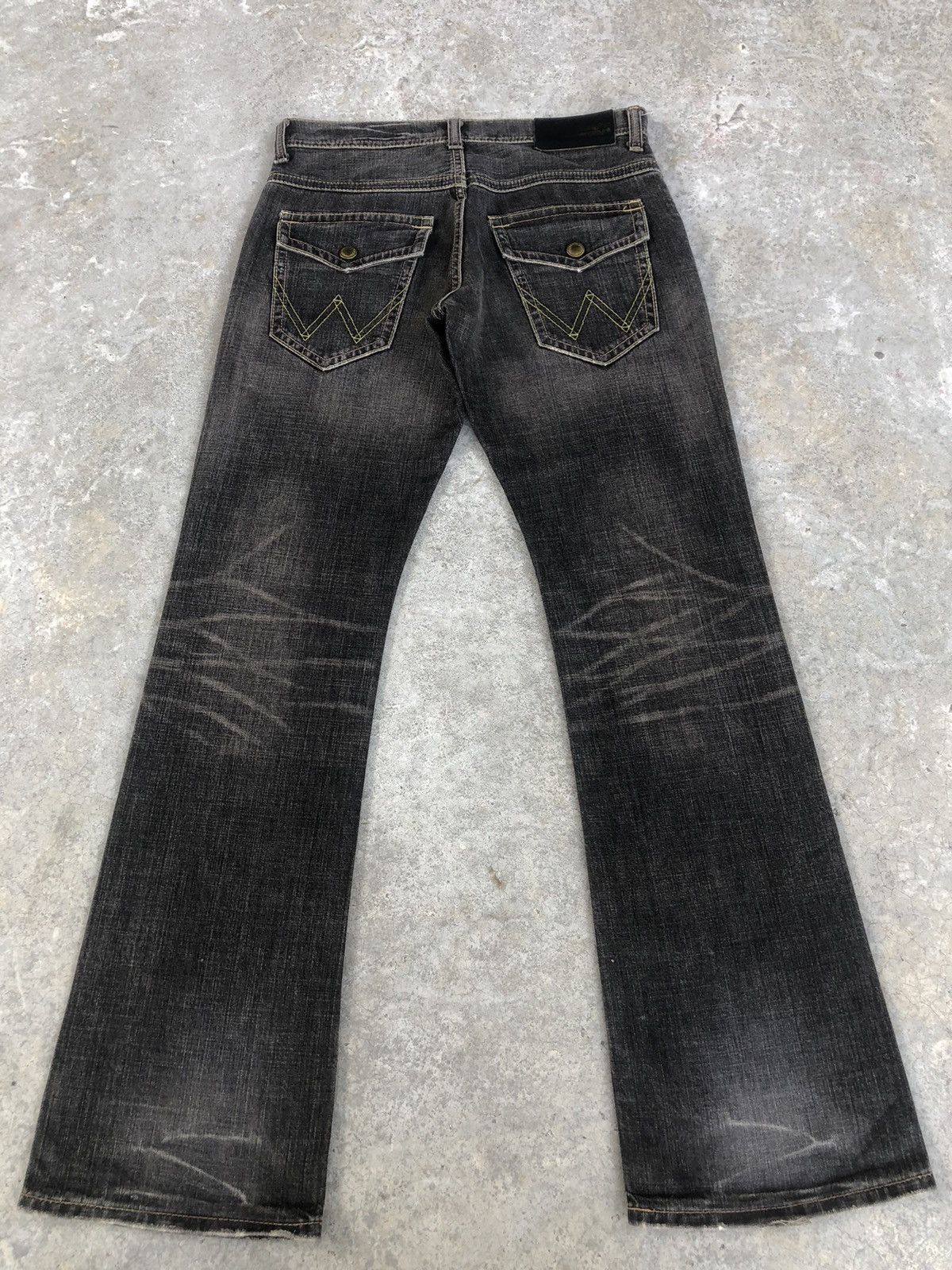 If Six Was Nine Y2k Wrangler Flared Jeans Distressed Jeans Size US 32 / EU 48 - 2 Thumbnail